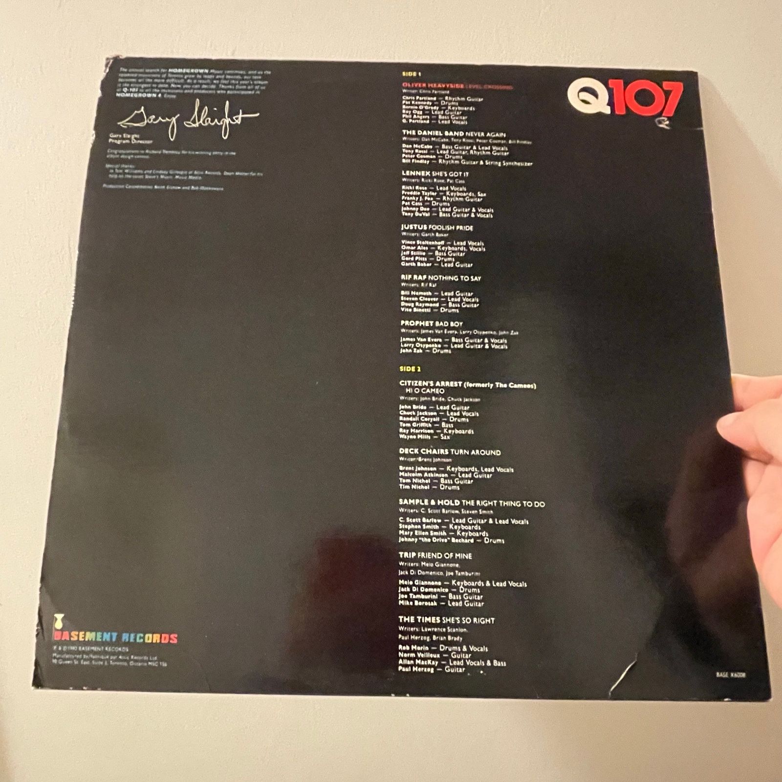 INTENTIONALLY BLANK Q107 Homegrown Vol. 4 LP toronto canada AOR rock vinyl music Size ONE SIZE - 2 Thumbnail