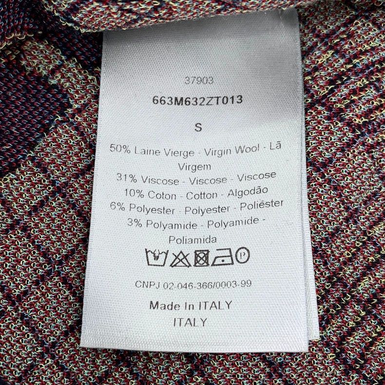 Dior Dior Red letter full print round-neck wool knitted sweater Size US S / EU 44-46 / 1 - 6 Thumbnail