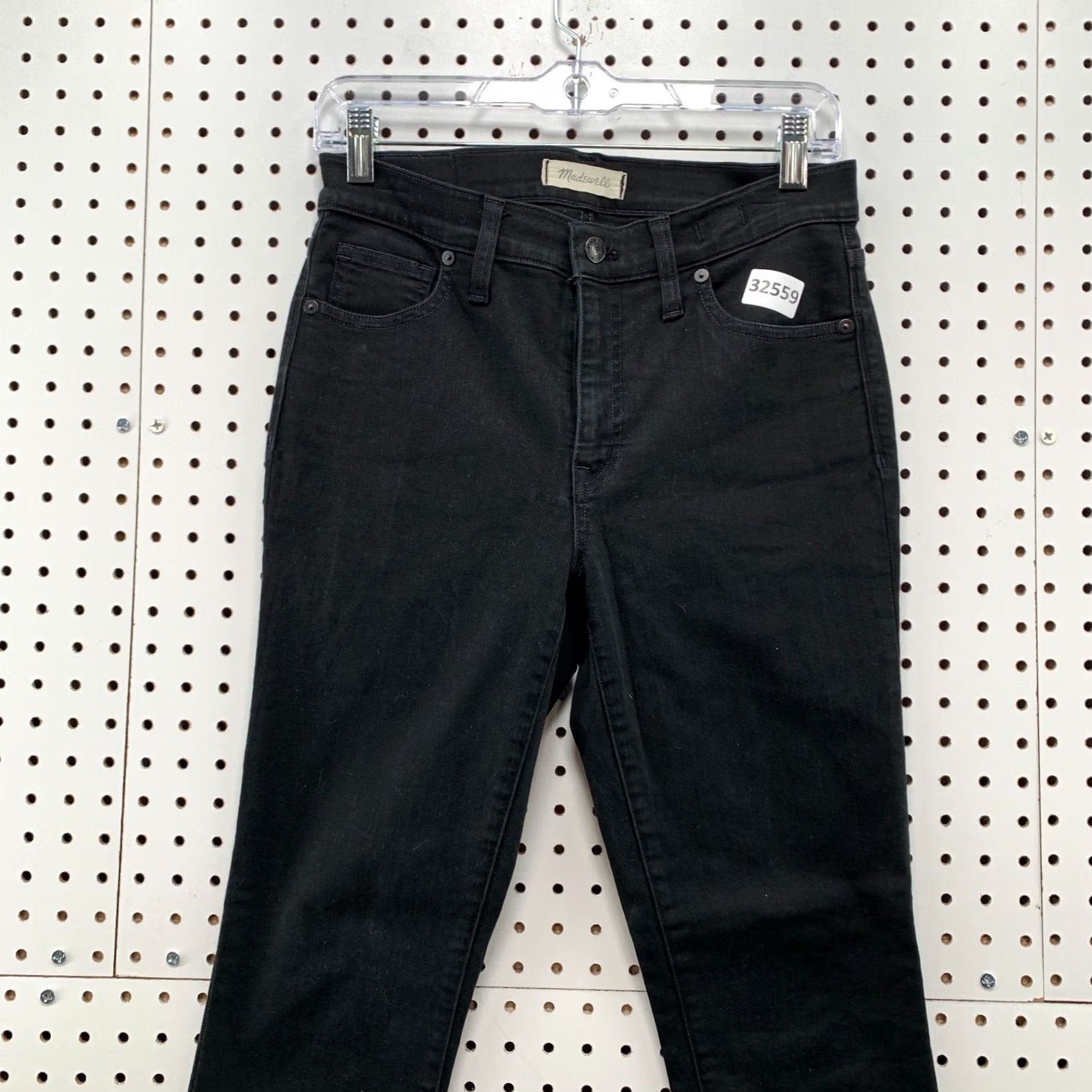 Madewell Madewell Black Denim Jeans Womens Size 28 High Rise Skinny Fit 29x28 Jeans Size 28" / US 6 / IT 42 - 5 Thumbnail