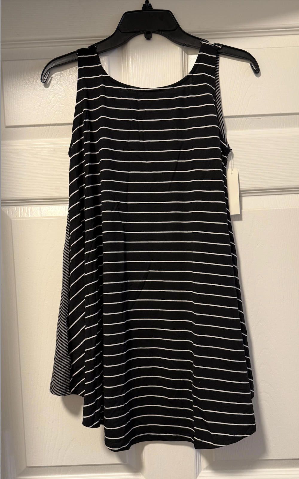 Designer Alembika Striped Sleeveless Asymmetrical Dress - Size 3 (US) Size M / US 6-8 / IT 42-44 - 1 Thumbnail