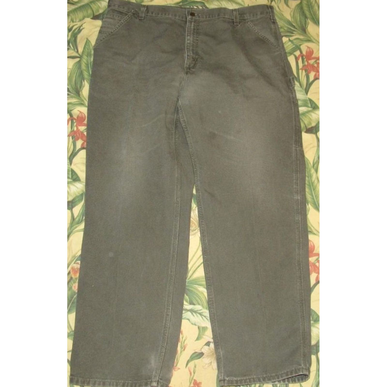 Carhartt Vtg Carhartt B 11 Moss Green Carpenter Pants 42 x 32 Mens Carpenter Regular 42x32 Green Size US 42 / EU 58 - 3 Thumbnail