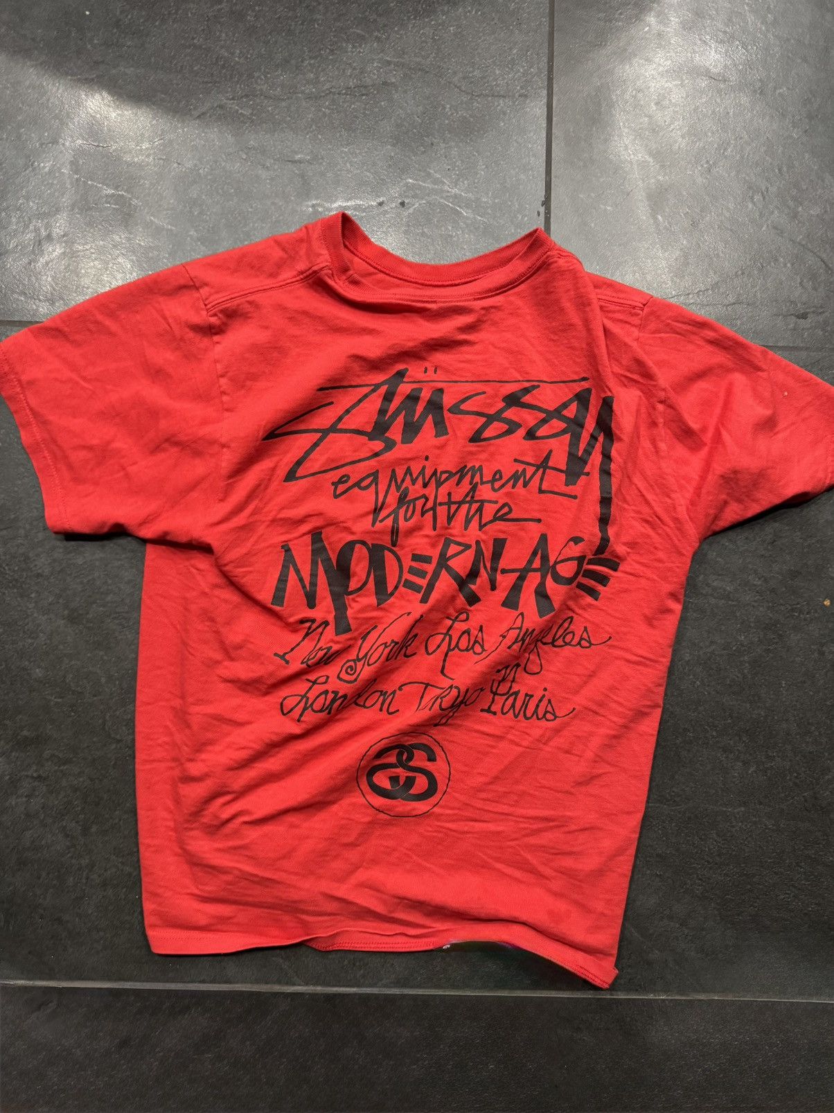 Stussy Stussy Red Mirage Tee Size US M / EU 48-50 / 2 - 2 Thumbnail