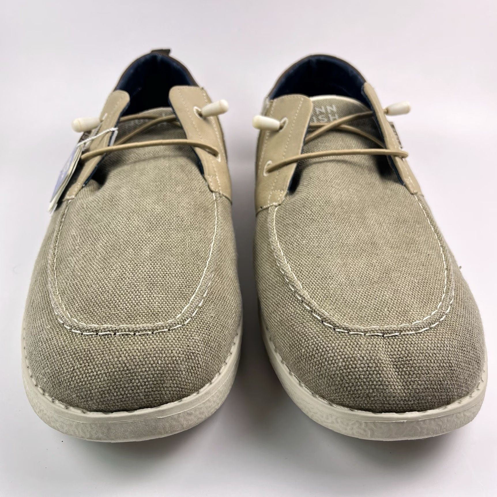 Nunn Bush Nunn Bush Brewski Slip On Men’s 14 Moc Toe Brown Canvas Loafers Casual Shoes Brown 84902-275 Mens Size US 14 / EU 47 - 3 Thumbnail
