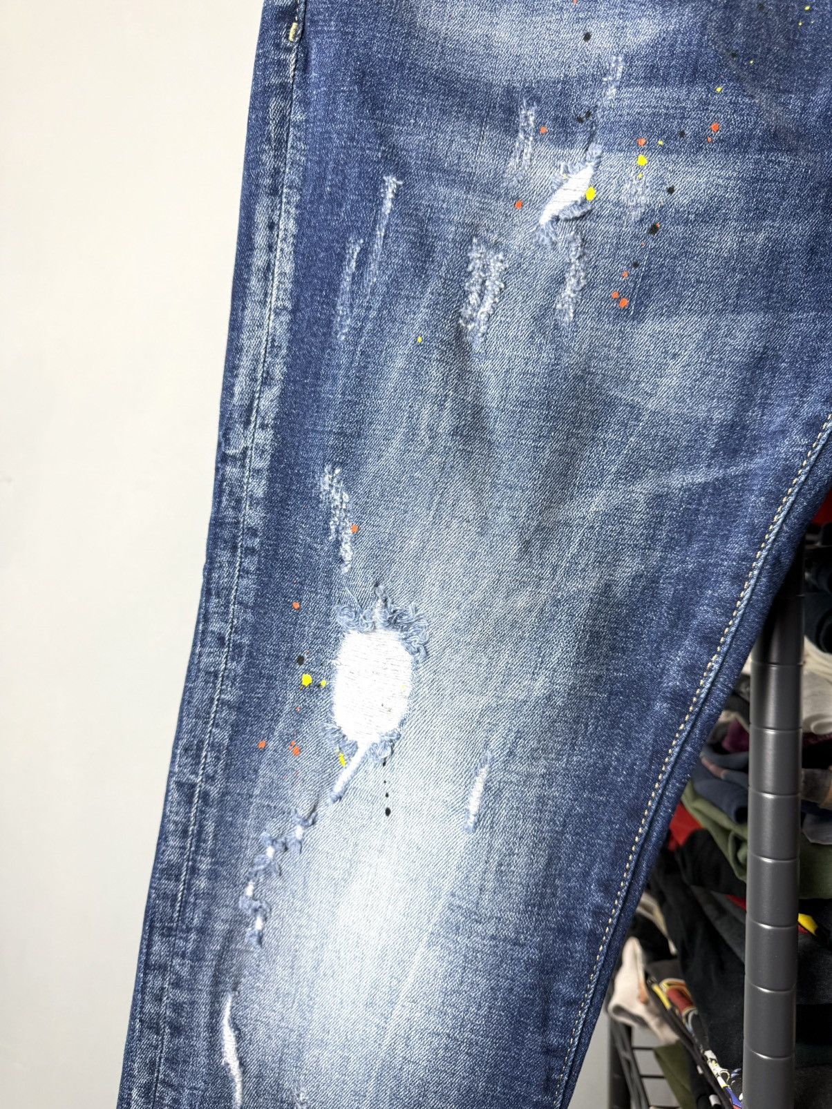 Dsquared2 Designer Dsquared2 Denim Pants Streetwear Dripp Size US 33 - 7 Thumbnail