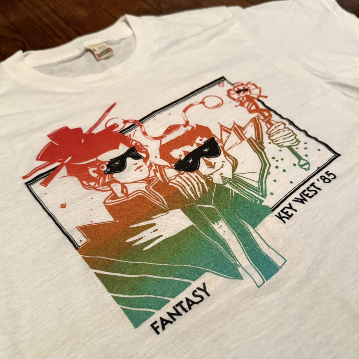 Vintage VTG 1985 Fantasy Fest Key West Single Stitch Graphic Tee Size US M / EU 48-50 / 2 - 3 Thumbnail