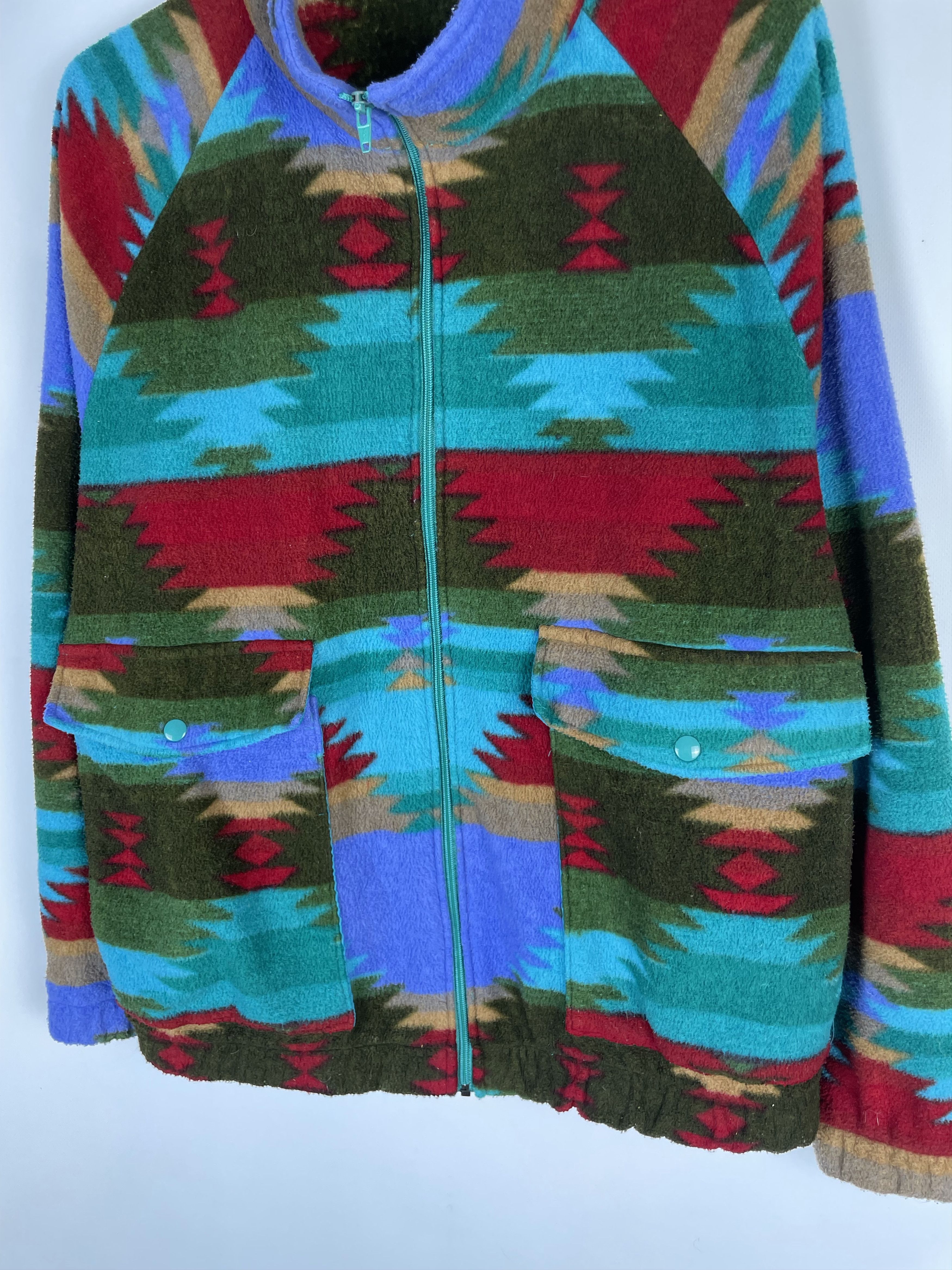 Vintage Vintage USA Fleece Sherpa Jacket 90s Size US L / EU 52-54 / 3 - 5 Thumbnail