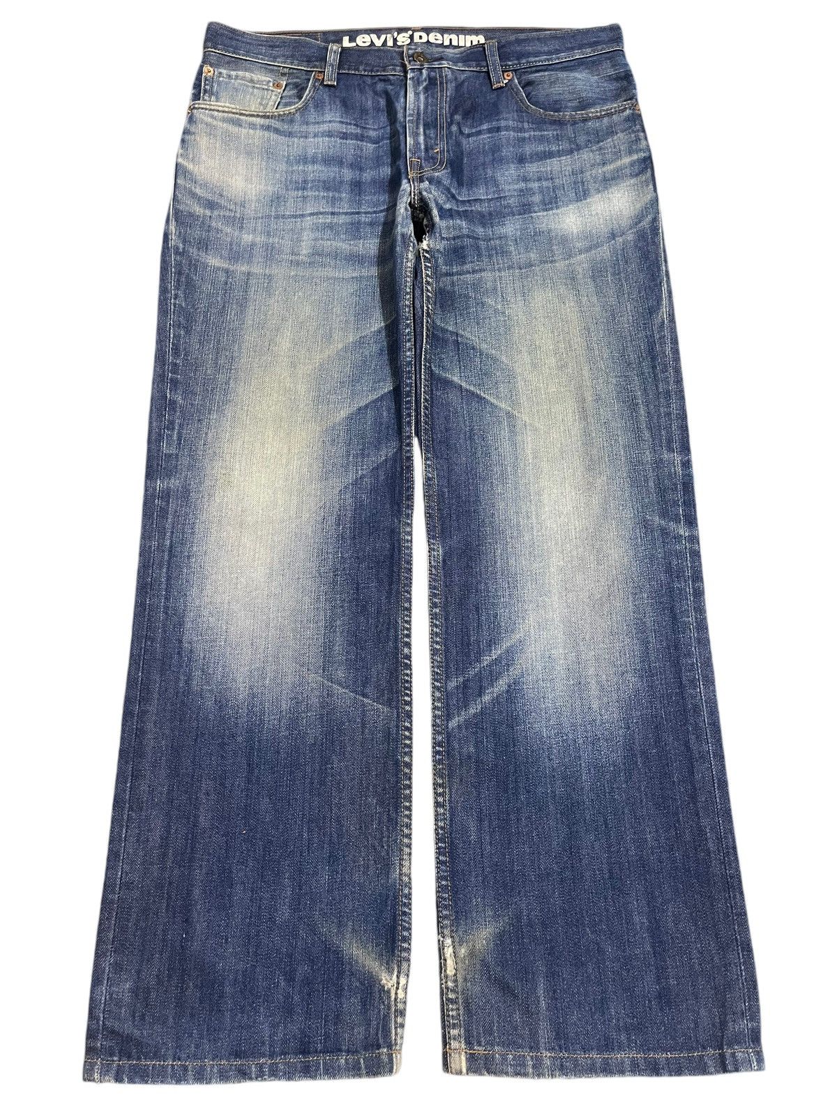 Levi's Vintage Levis 502 Blue Faded Wash Style Baggy Jeans Size US 36 / EU 52 - 1 Thumbnail