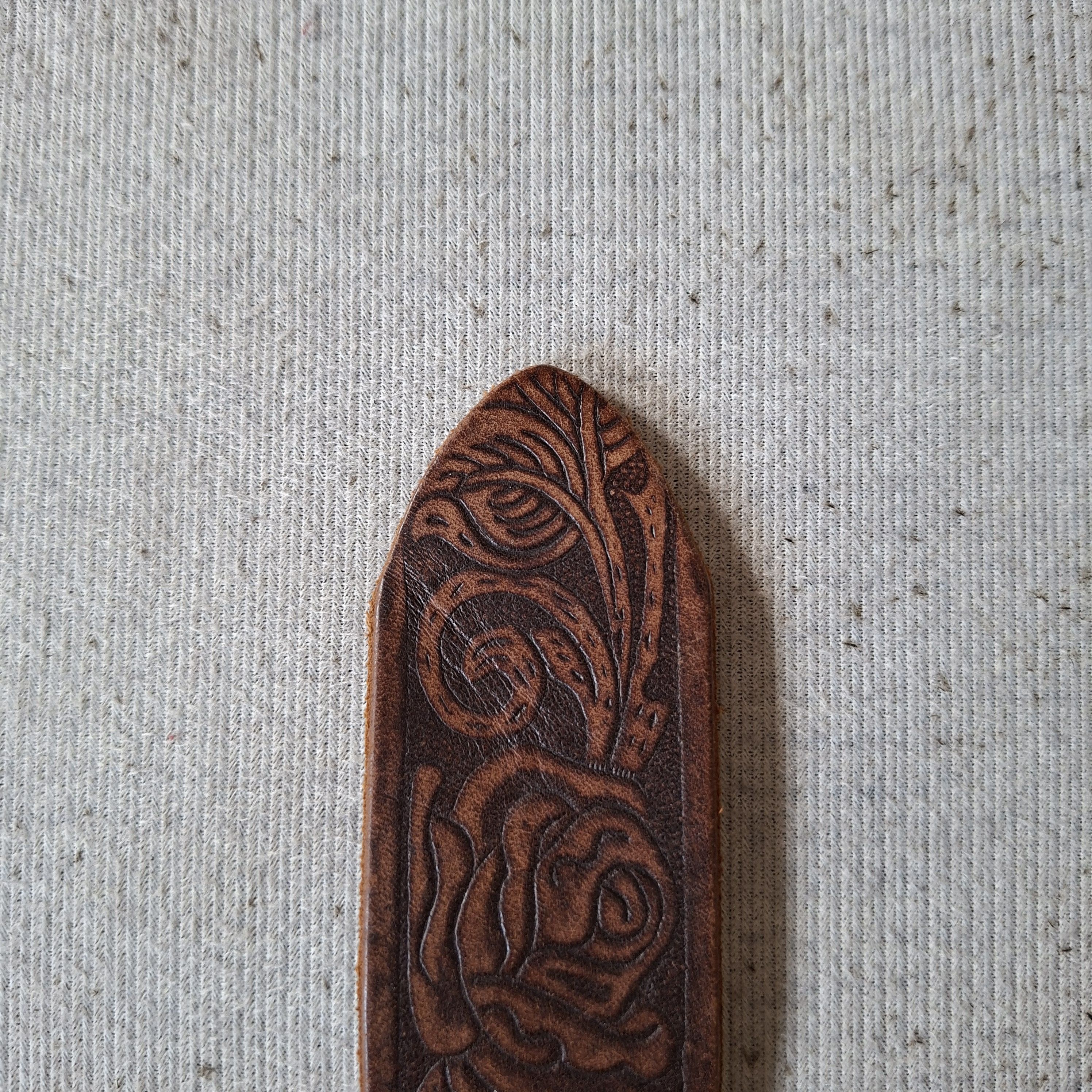 Japanese Brand 🧱 Vintage lida koubou garrison emboss leather belt Size ONE SIZE - 7 Thumbnail