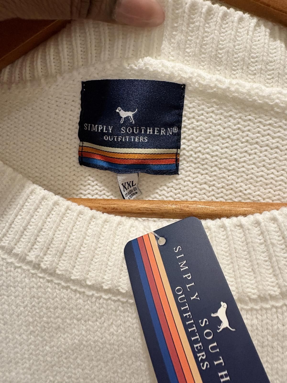 Other Simply Southern Outfitters White American Flag Sweater - XXL Size XXL / US 16-18 / IT 52-54 - 3 Thumbnail