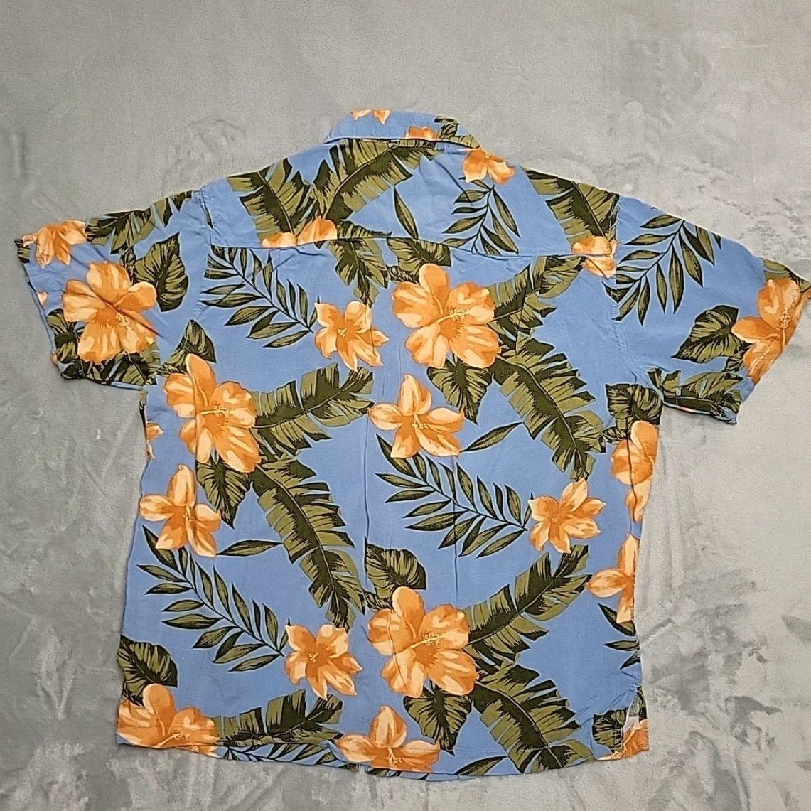 Panama Jack VINTAGE Panama Jack Shirt Mens XL Blue Orange Floral Hawaiian Tropical Rayon Button-Up Casual Outdoors Mens Size US XL / EU 56 / 4 - 6 Thumbnail
