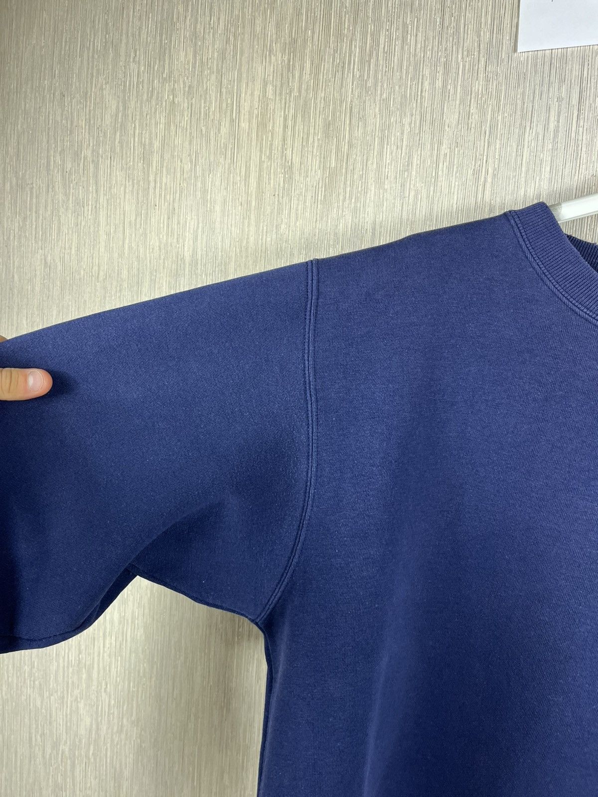 Stussy Vintage 80s Stussy basic chest logo navy distressed crewneck Size US M / EU 48-50 / 2 - 20 Thumbnail