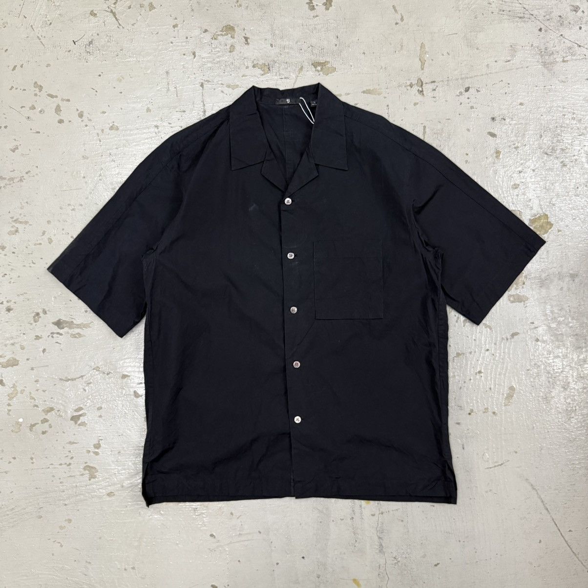 Jil Sander Jil Sander Black Button Up Short Sleeve Shirt Size US L / EU 52-54 / 3 - 1 Thumbnail