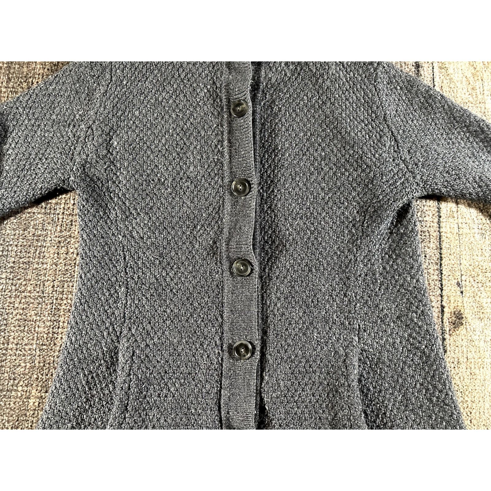 Patagonia Patagonia Women's Small Grey Merino Wool Sweater Coat Knit Size S / US 4 / IT 40 - 3 Thumbnail