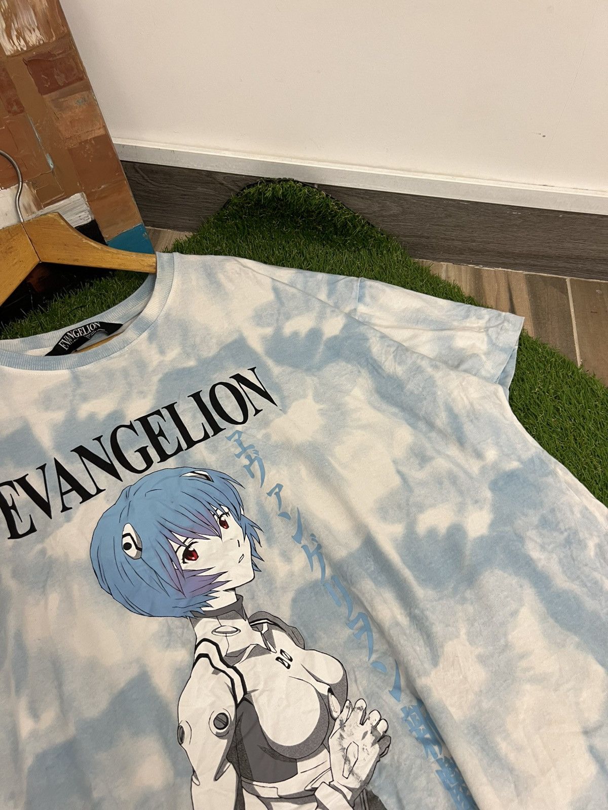 Japanese Brand × Vintage Retro Anime Evangelion Ayanami Rei Vintage Washed T-Shirt Size US XL / EU 56 / 4 - 3 Thumbnail