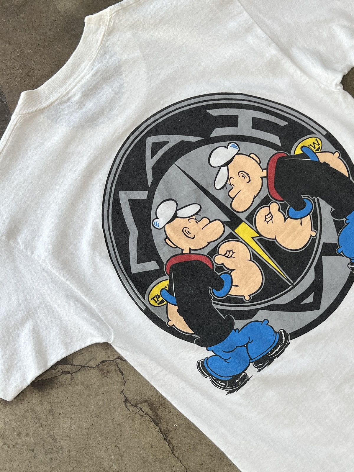 Vintage Vintage 1993 Popeye the Sailor I am What Tee Bolt Tag Medium Size US M / EU 48-50 / 2 - 4 Thumbnail