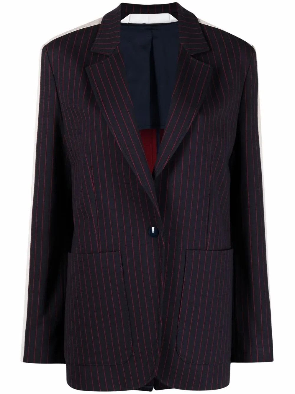 o1y1125 Blazer in Midnight Blue/Red