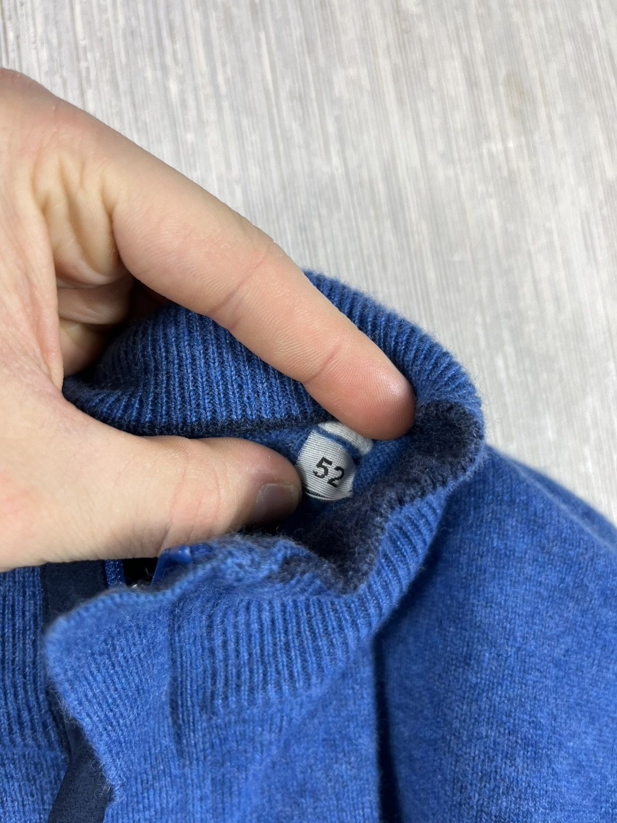 Gran Sasso Gran Sasso wool cashmere half zip sweater alcantara luxury Size US L / EU 52-54 / 3 - 23 Thumbnail