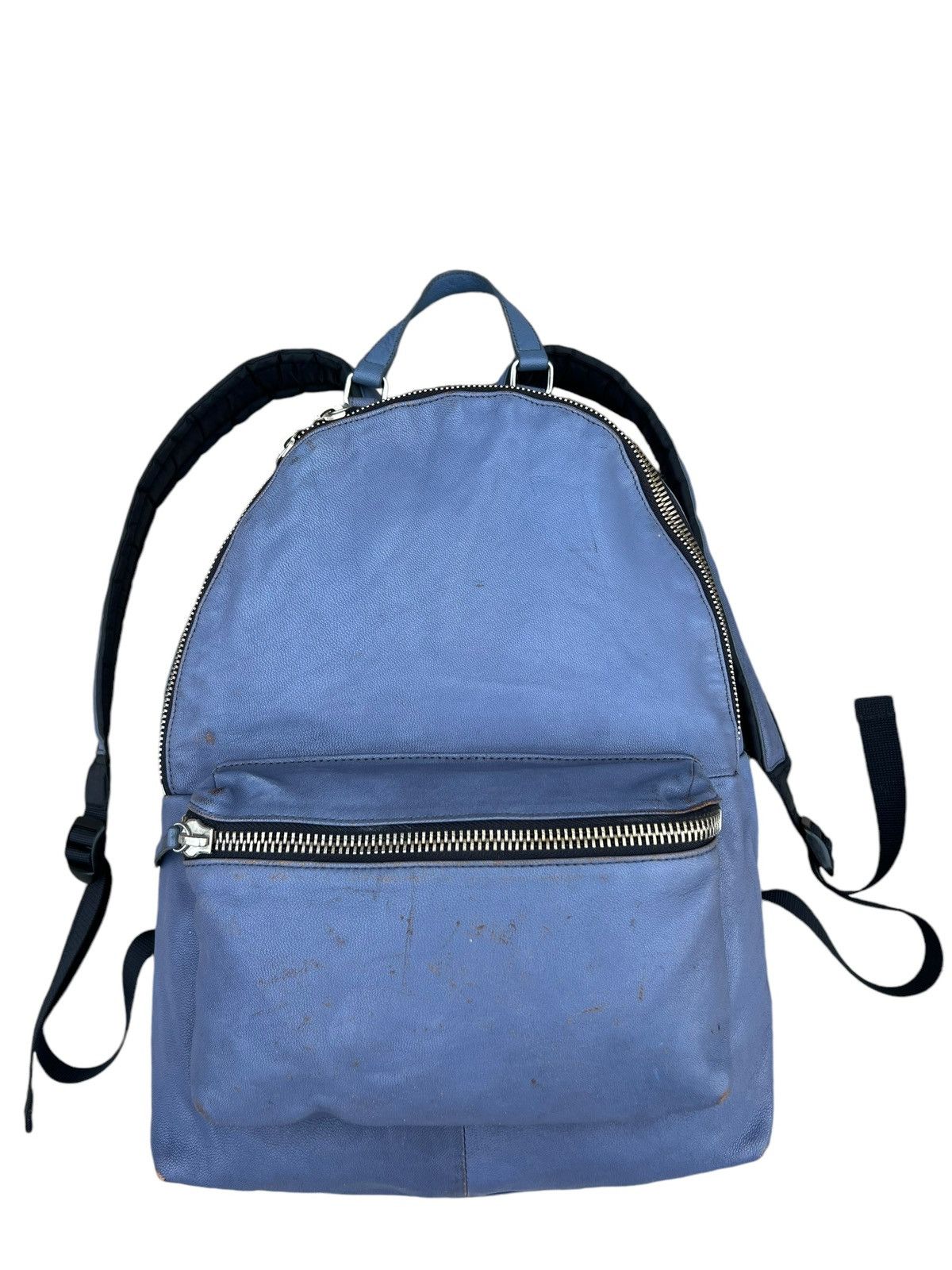 Leather And A Japan Distressed Patina Cowhide Leather Backpack Bag Size ONE SIZE - 6 Thumbnail