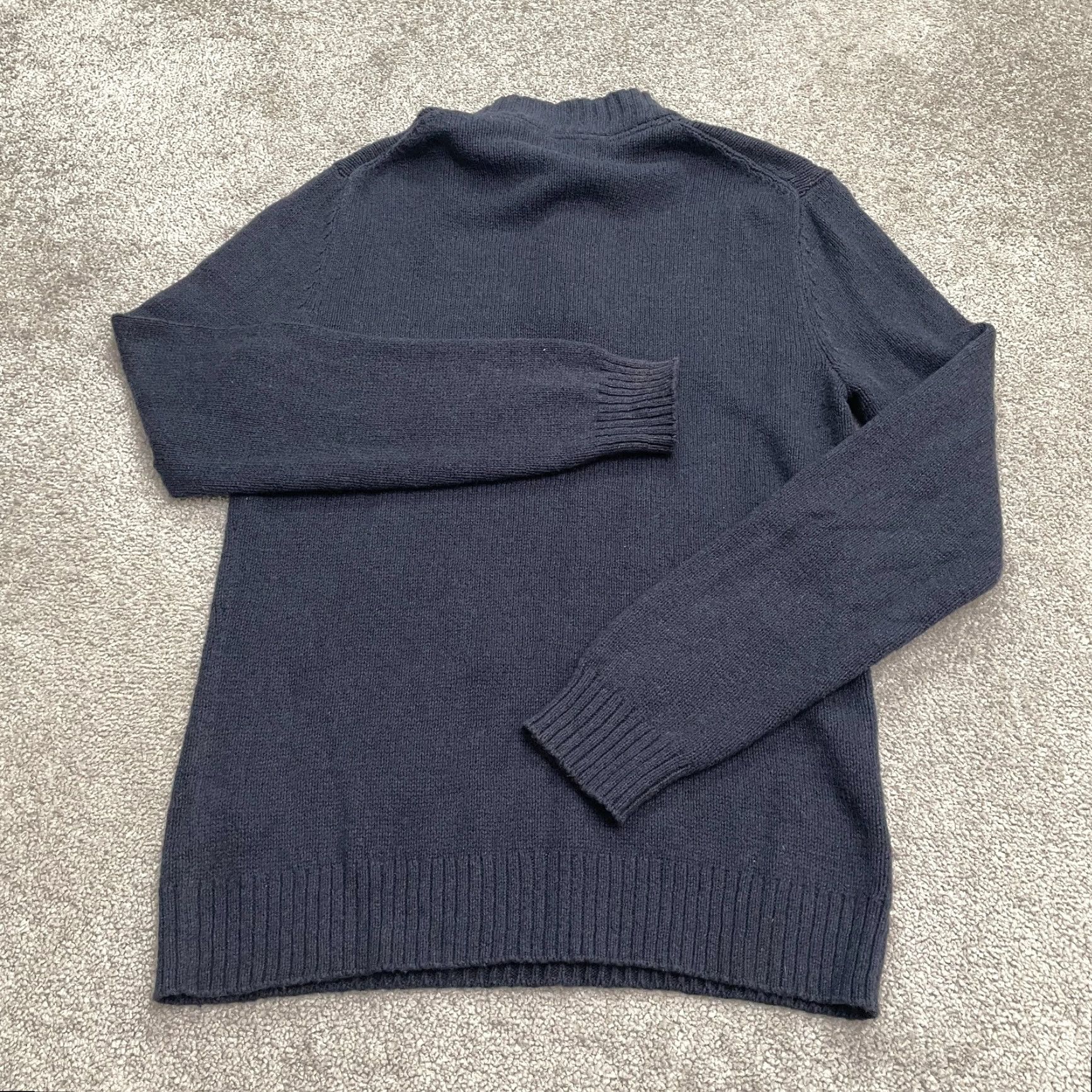 Old Navy Old Navy Sweater Mens Medium Navy 1/4 Zip Mock Neck Knit Pullover Size US M / EU 48-50 / 2 - 2 Thumbnail
