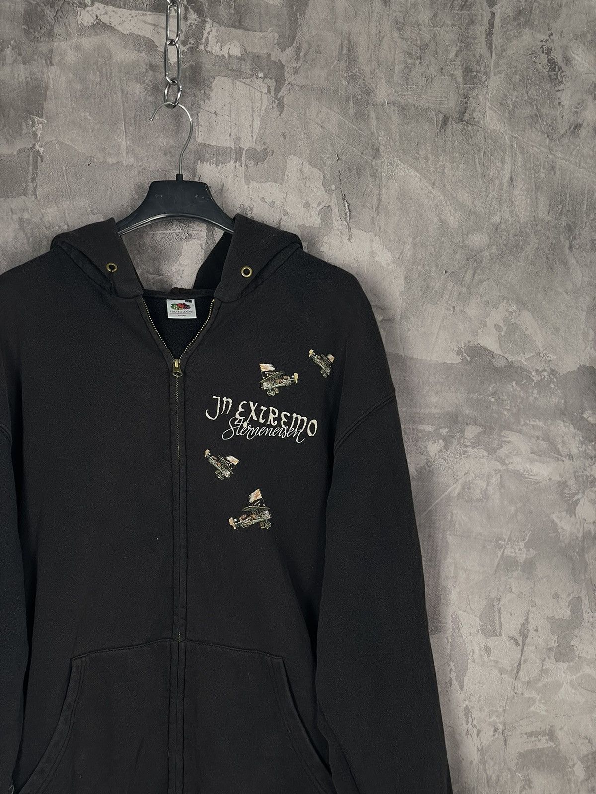 Band Tees × Vintage Vintage Hoodie In Extremo Rock Metal Grunge Punk Washed Size US L / EU 52-54 / 3 - 11 Thumbnail