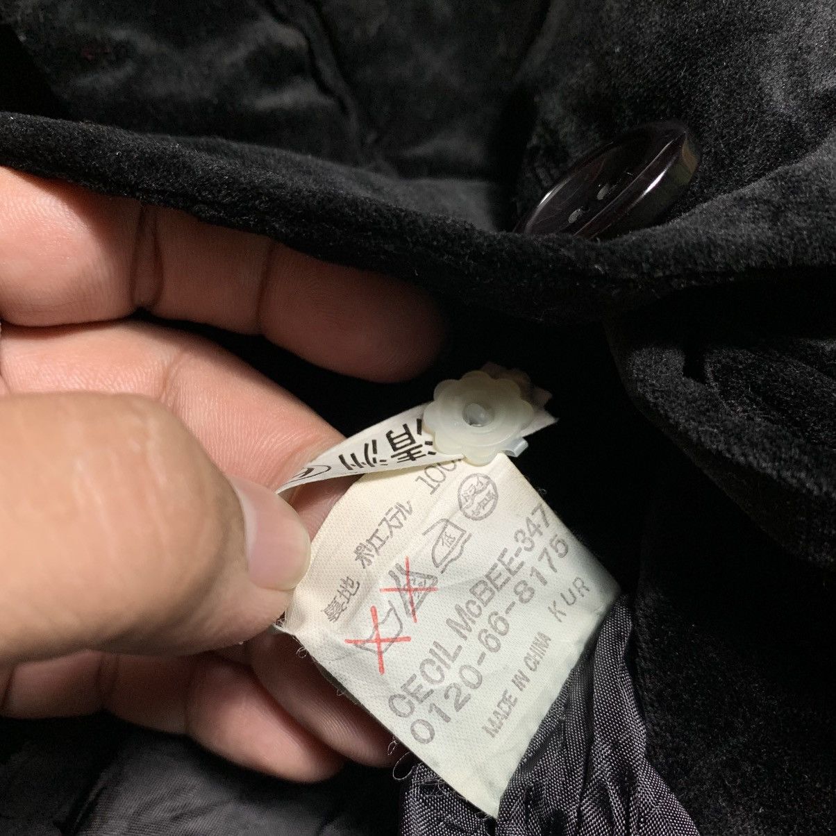 Japanese Brand × Vintage Vtg 90s Cecil McBee Velvet Formal Blazer Black Size US S / EU 44-46 / 1 - 10 Thumbnail