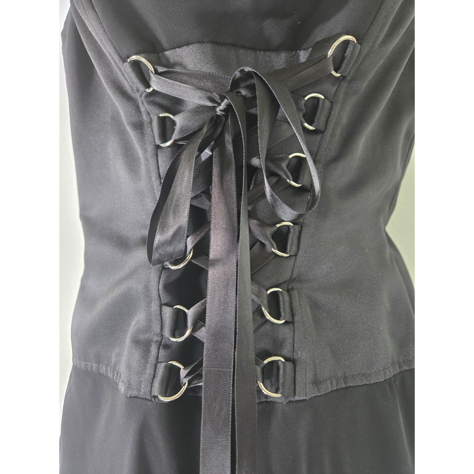 Other Y2K Cachet Black Corset Midi Lace-Up WhimsiGoth/Grunge Sz 6 Size M / US 6-8 / IT 42-44 - 10 Thumbnail