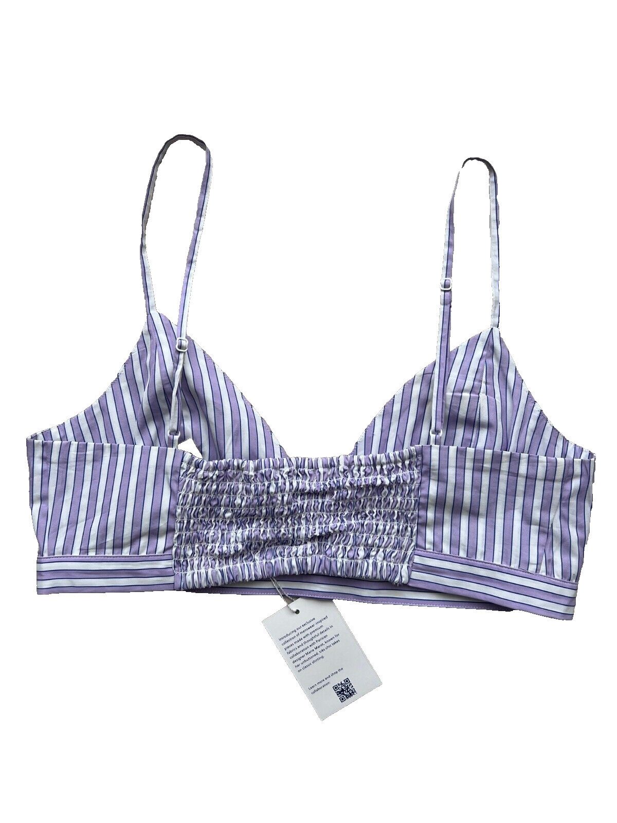 J.Crew Marie Marot X J.Crew Bralette Top Thomas Mason Poplin ( 10 ) Size L / US 10 / IT 46 - 4 Thumbnail
