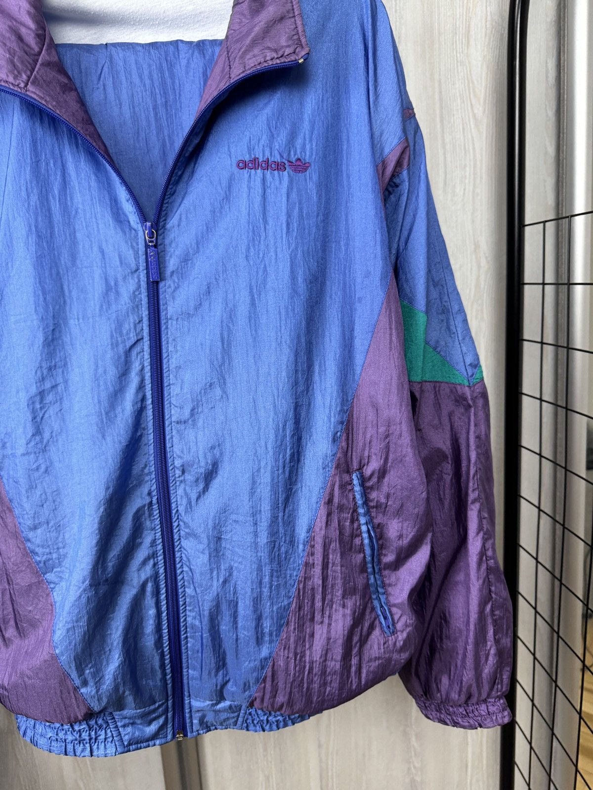 Adidas Adidas vintage 90s nylon shimmer multicolour tracksuit Size US M / EU 48-50 / 2 - 8 Thumbnail
