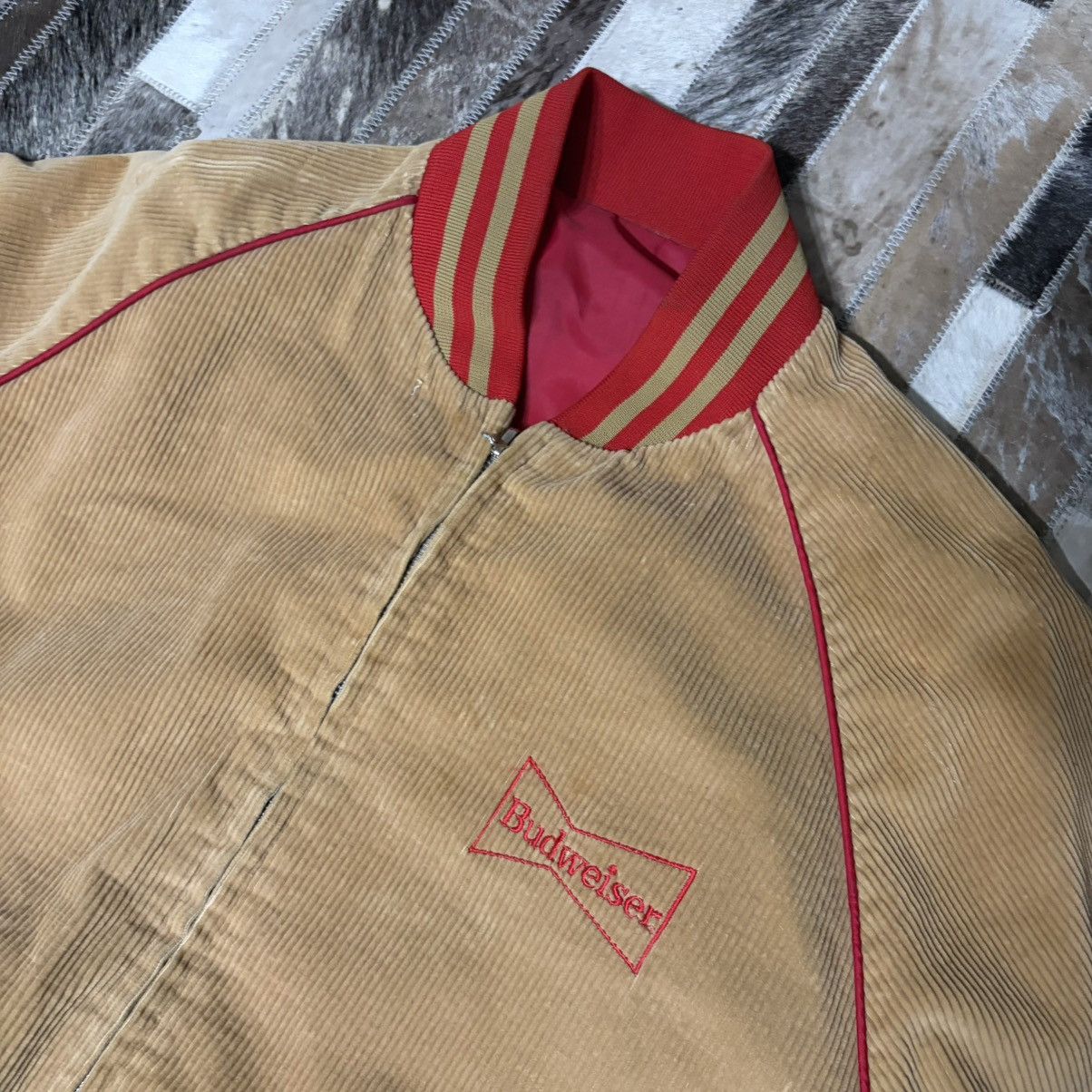 Budweiser Vintage 70’s Budweiser Red Reversible Zip Up Bomber Size US M / EU 48-50 / 2 - 6 Thumbnail