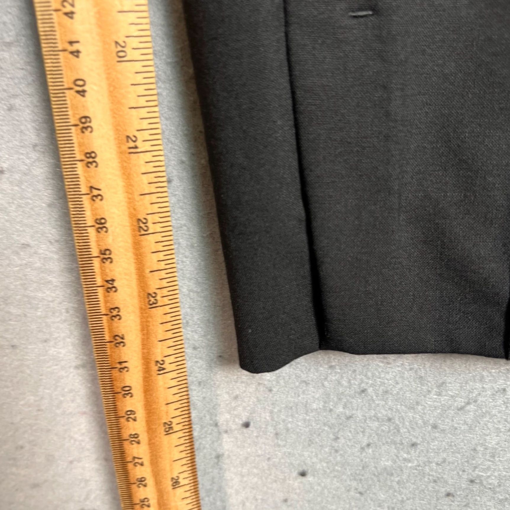 Cos COS Womens Dress Pants Black Wool Blend Tapered 32 EUR 25 in Inseam High Rise Front Flat Regular Size 32 Womens Pants Size 24" / US 00 / IT 34 - 7 Thumbnail