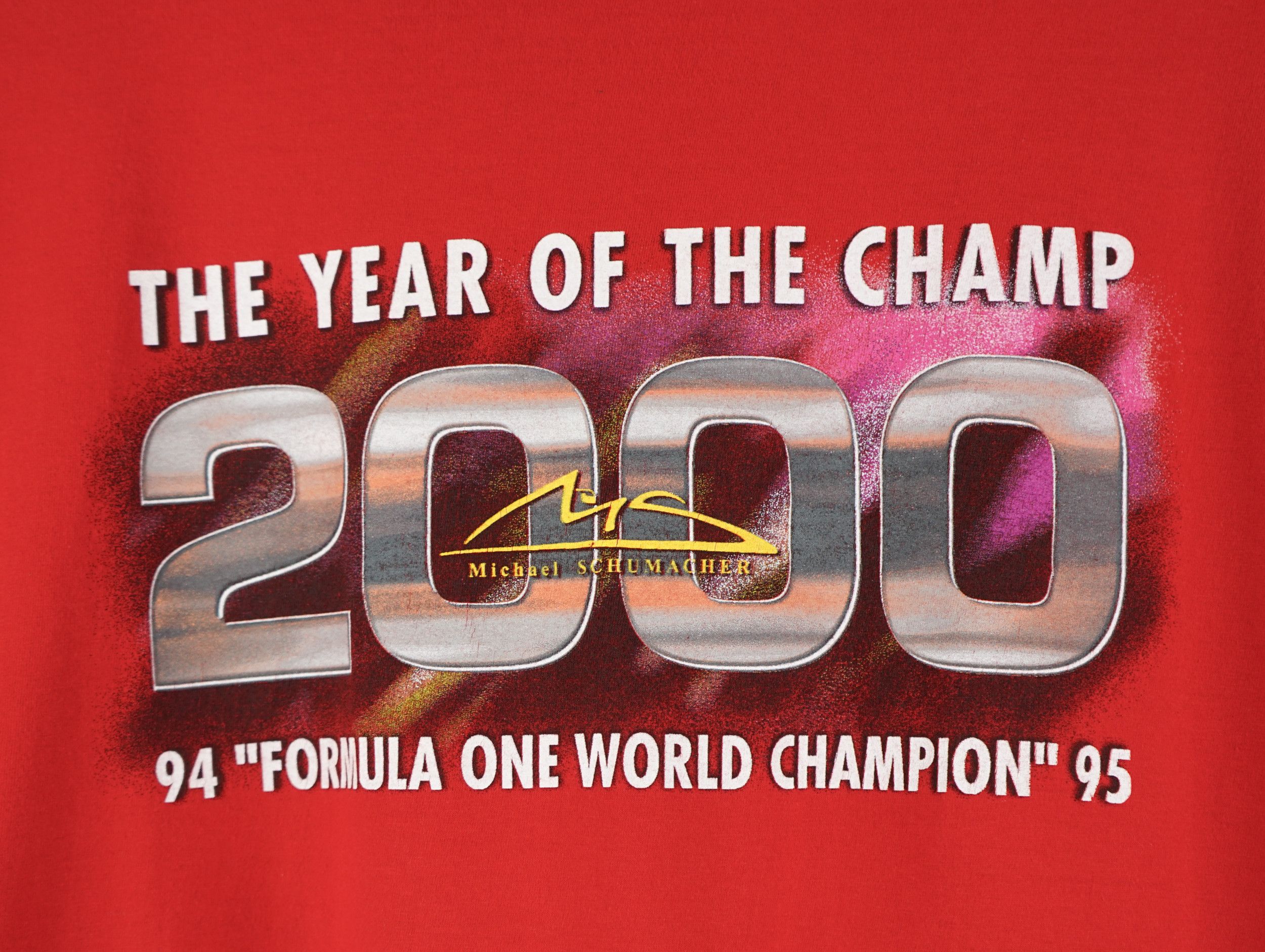 Ferrari × Formula 1 × Vintage Vintage 2000 Michael Schumacher T-Shirt Size US XL / EU 56 / 4 - 2 Thumbnail