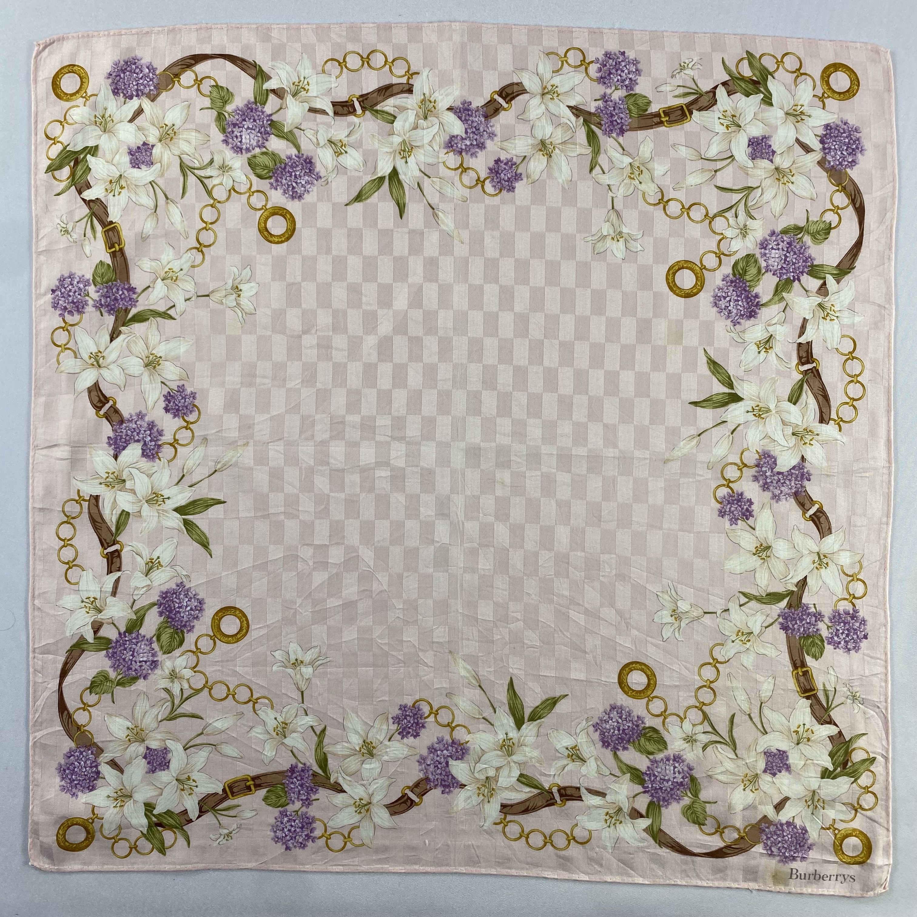 Burberry × Vintage Burberry Handkerchief / Neckerchief / Bandana-P1802 Size ONE SIZE - 1 Thumbnail