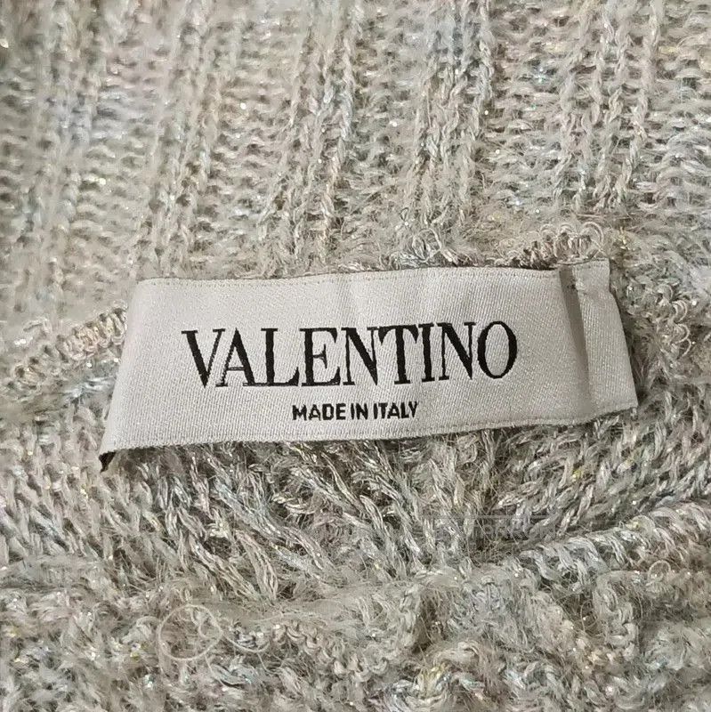 Valentino Valentino Gray Wool Cropped Sweater for Women . Size S / US 4 / IT 40 - 5 Thumbnail