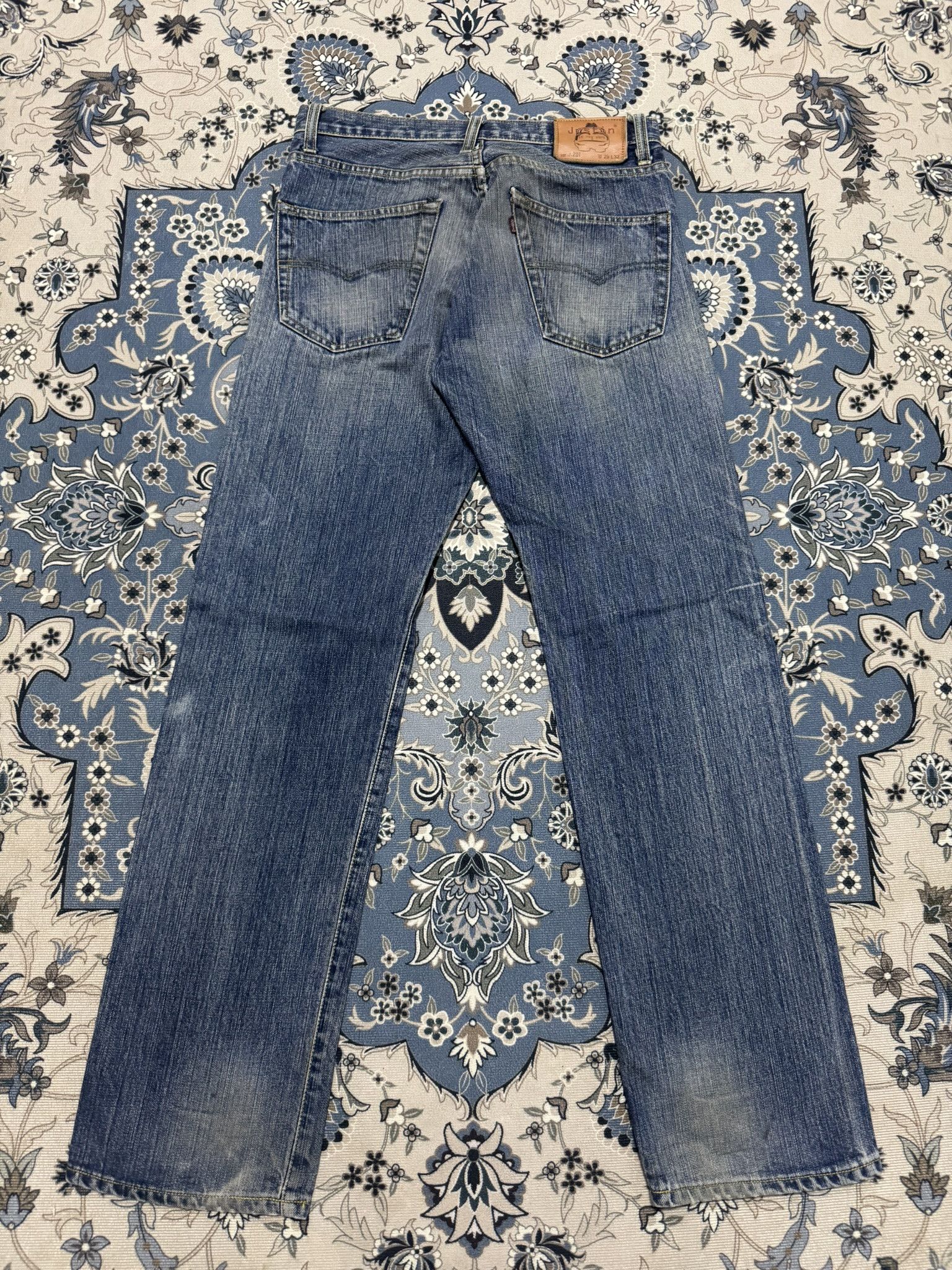 Japanese Brand × Justin Vintage Justin USA Selvadge Jeans Distress Ripped Jeans Size US 29 - 2 Thumbnail