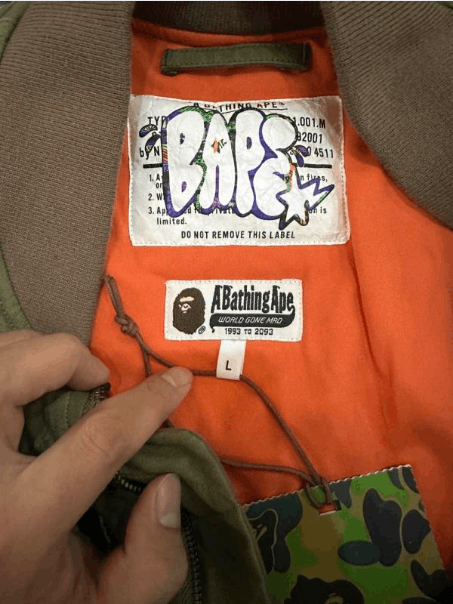 Bape Bape Military Green MA-1 Bomber Jacket Size US L / EU 52-54 / 3 - 7 Thumbnail