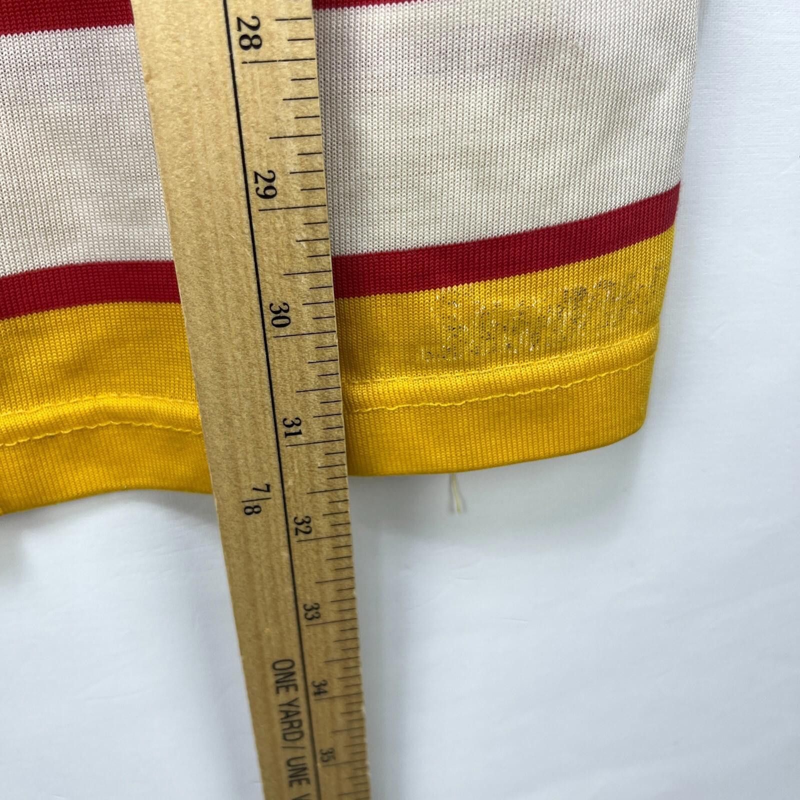 Ccm Vintage 80s Calgary Flames Hockey Jersey Medium Carey Wilson Size ONE SIZE - 9 Thumbnail