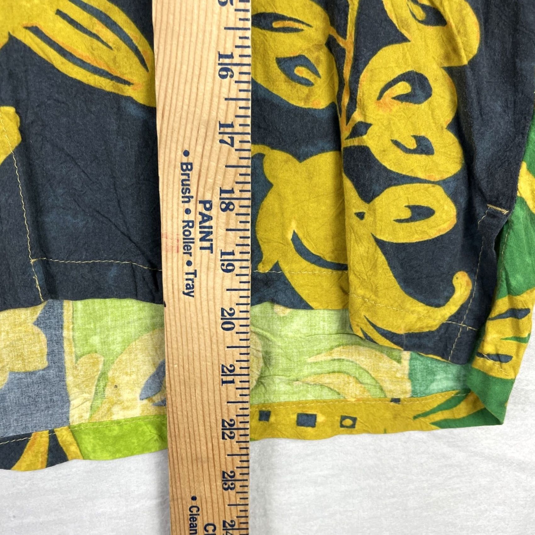 Jams World VINTAGE Jams World Shirt Womens Small Green Hawaiian Aloha Pineapple Patch Rayon Size S / US 4 / IT 40 - 7 Thumbnail