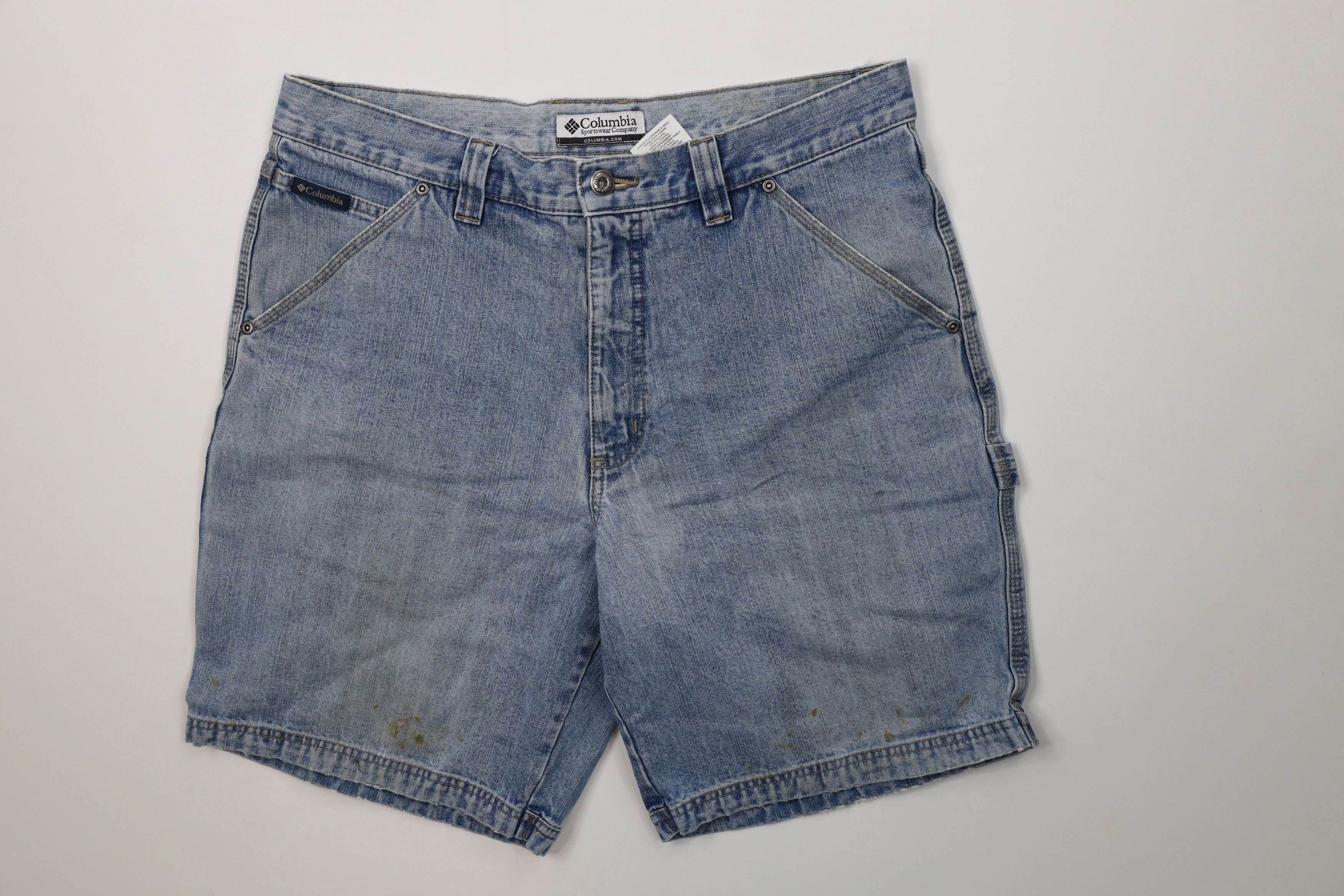 Columbia Vintage Columbia Dungaree Above Knee Denim Jean Shorts Size US 34 / EU 50 - 1 Thumbnail