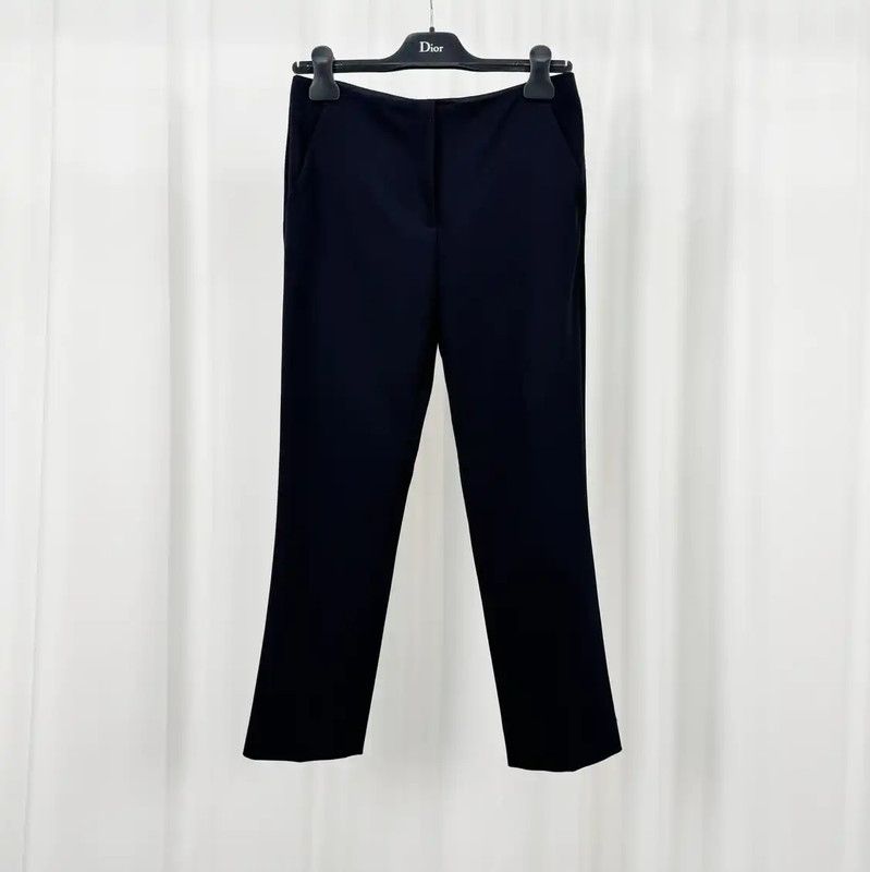 Miu Miu Miu Miu Black Wool Casual Pants for Women 0089 Size 23" - 1 Thumbnail