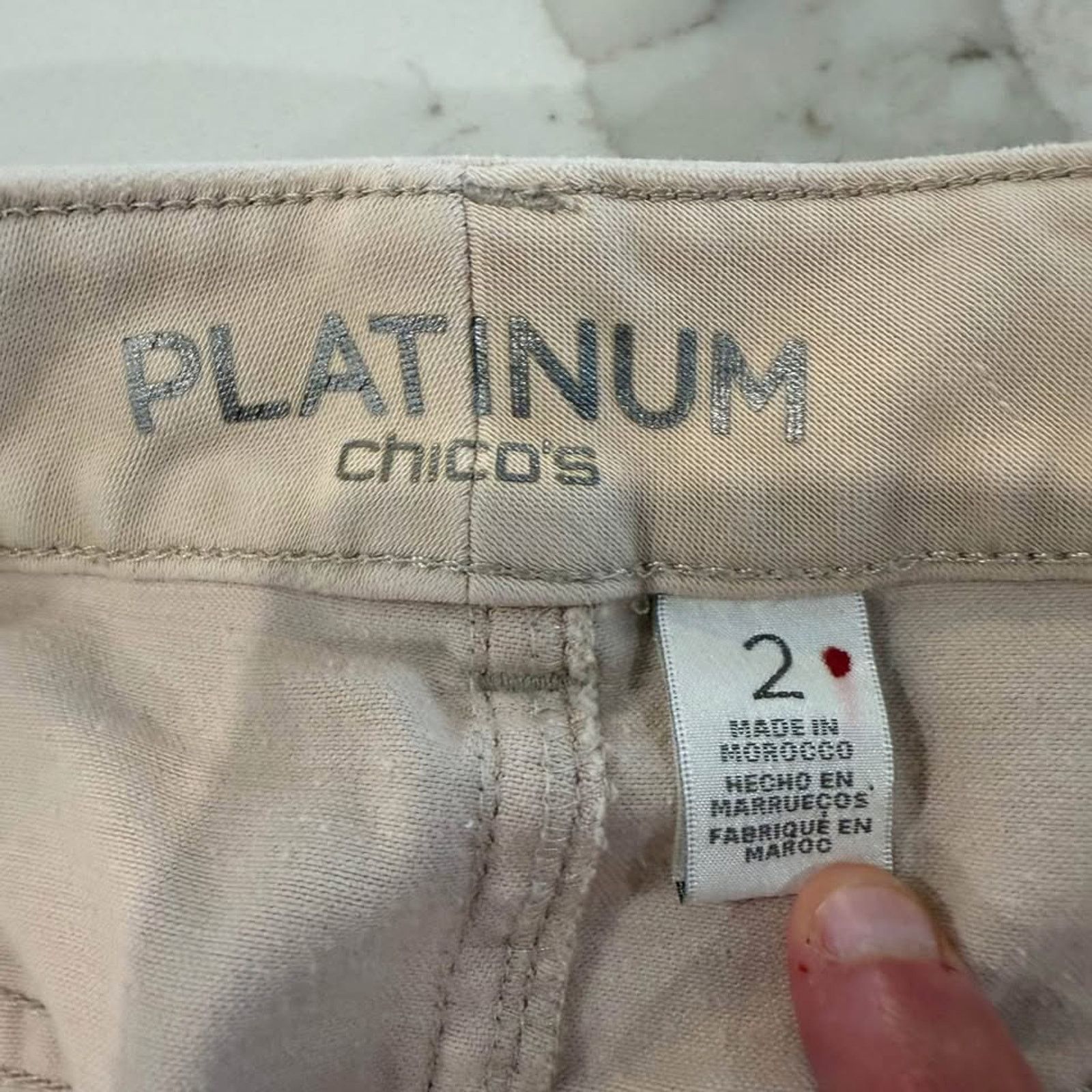 Chicos Chico’s Platinum Denim Ankle Jeans Womens 28” Straight Leg Size 28" / US 6 / IT 42 - 4 Thumbnail