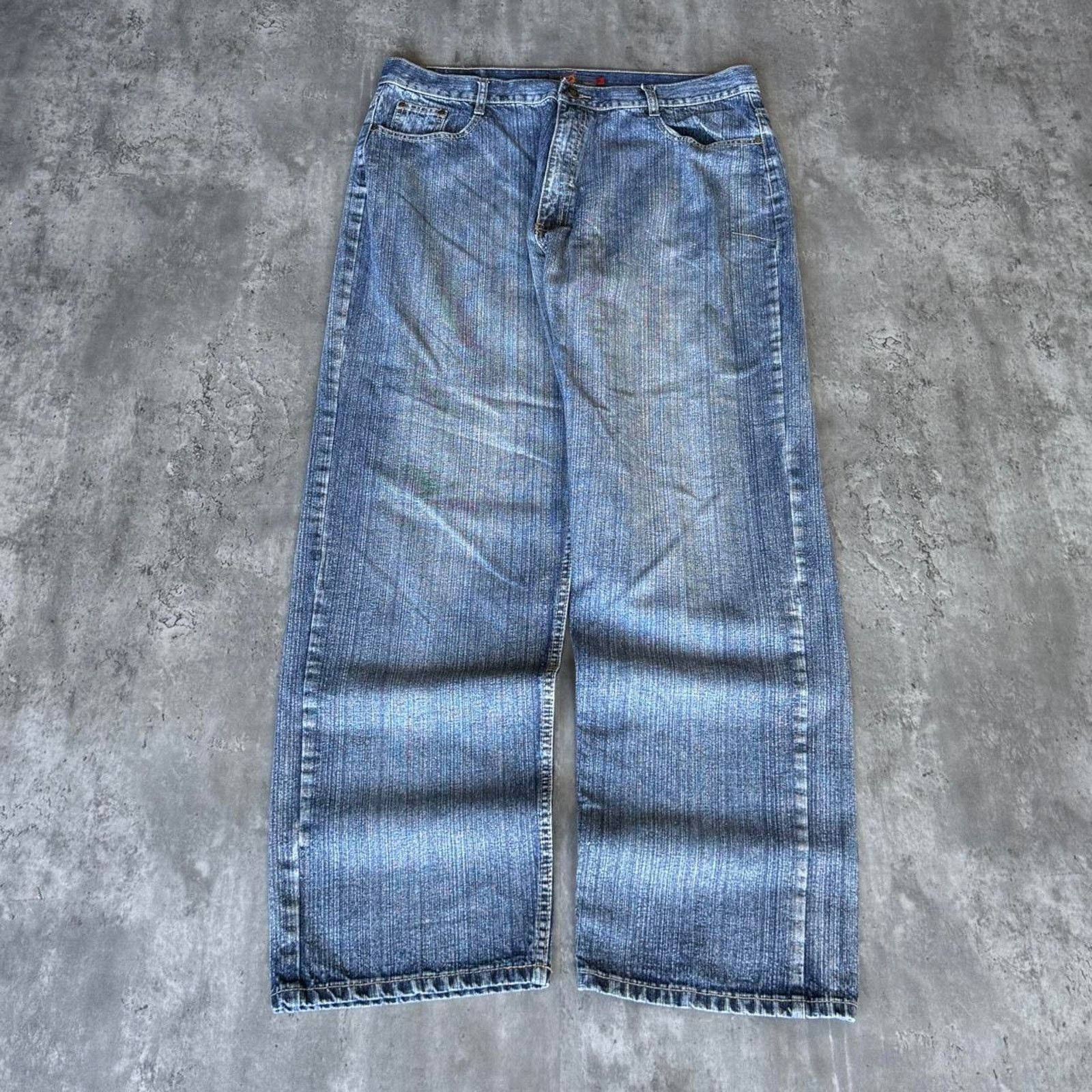 JNCO × Japanese Brand × Vintage Vintage Y2K JNCO Style Embroidered Baggy Grunge Opium Jeans Size US 39 - 2 Thumbnail