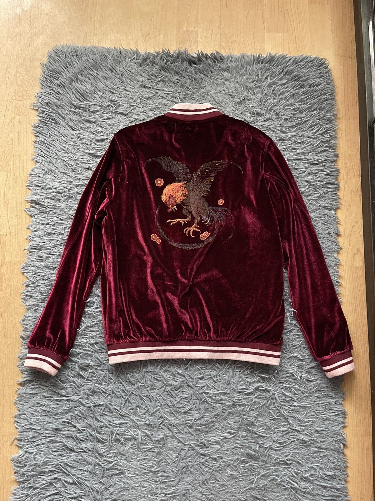 Huf wild cock velour Japanese style Sukajan jacket