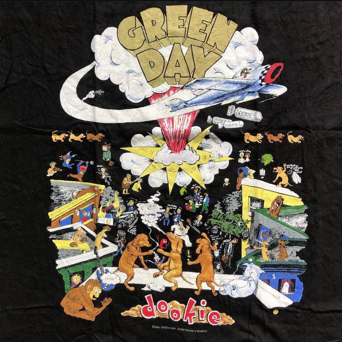 Band Tees × Vintage Green Day Dookie Tour 90s Brockum Vintage 90s T shirt Size US L / EU 52-54 / 3 - 5 Thumbnail