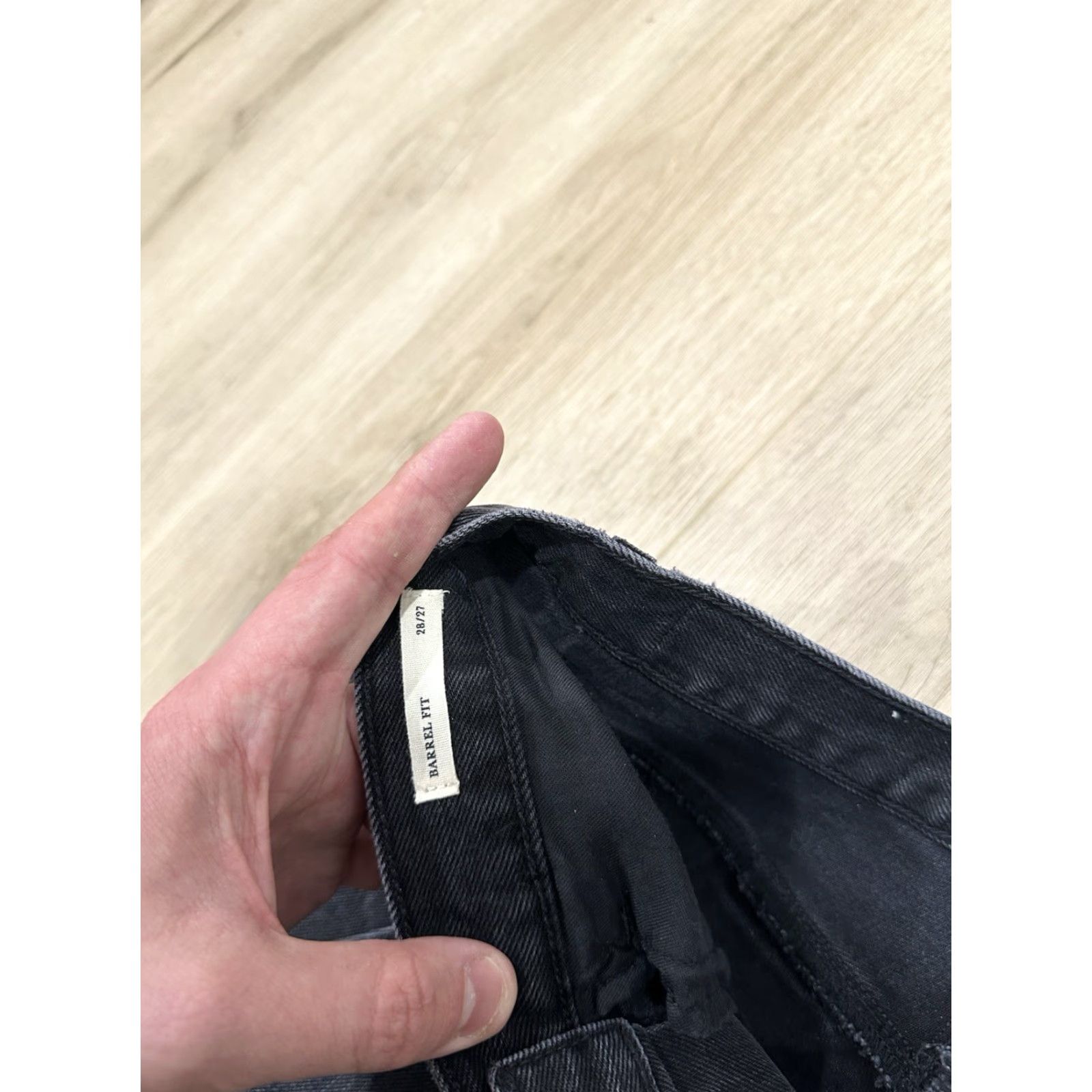 Vintage VINTAGE? No. James Street Co Jeans Women Barrell Fit Wide Black Gray Size 28x26 Size 28" / US 6 / IT 42 - 7 Thumbnail