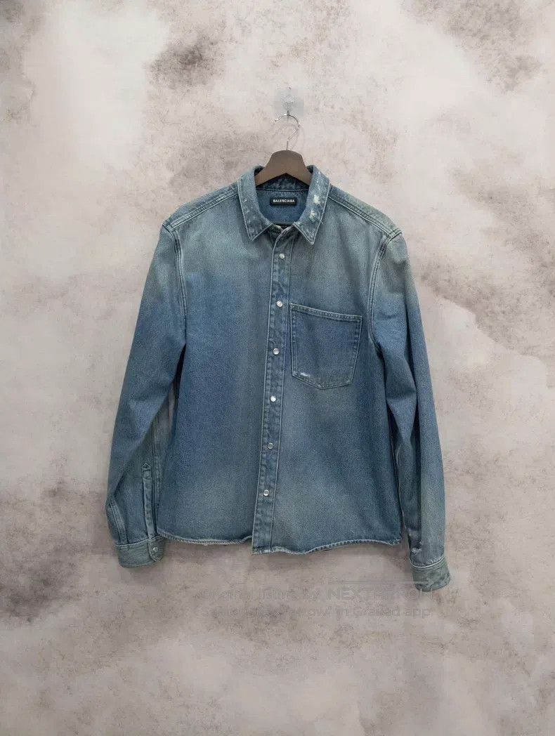 Balenciaga Balenciaga Denim Jacket Size US XS / EU 42 / 0 - 1 Thumbnail