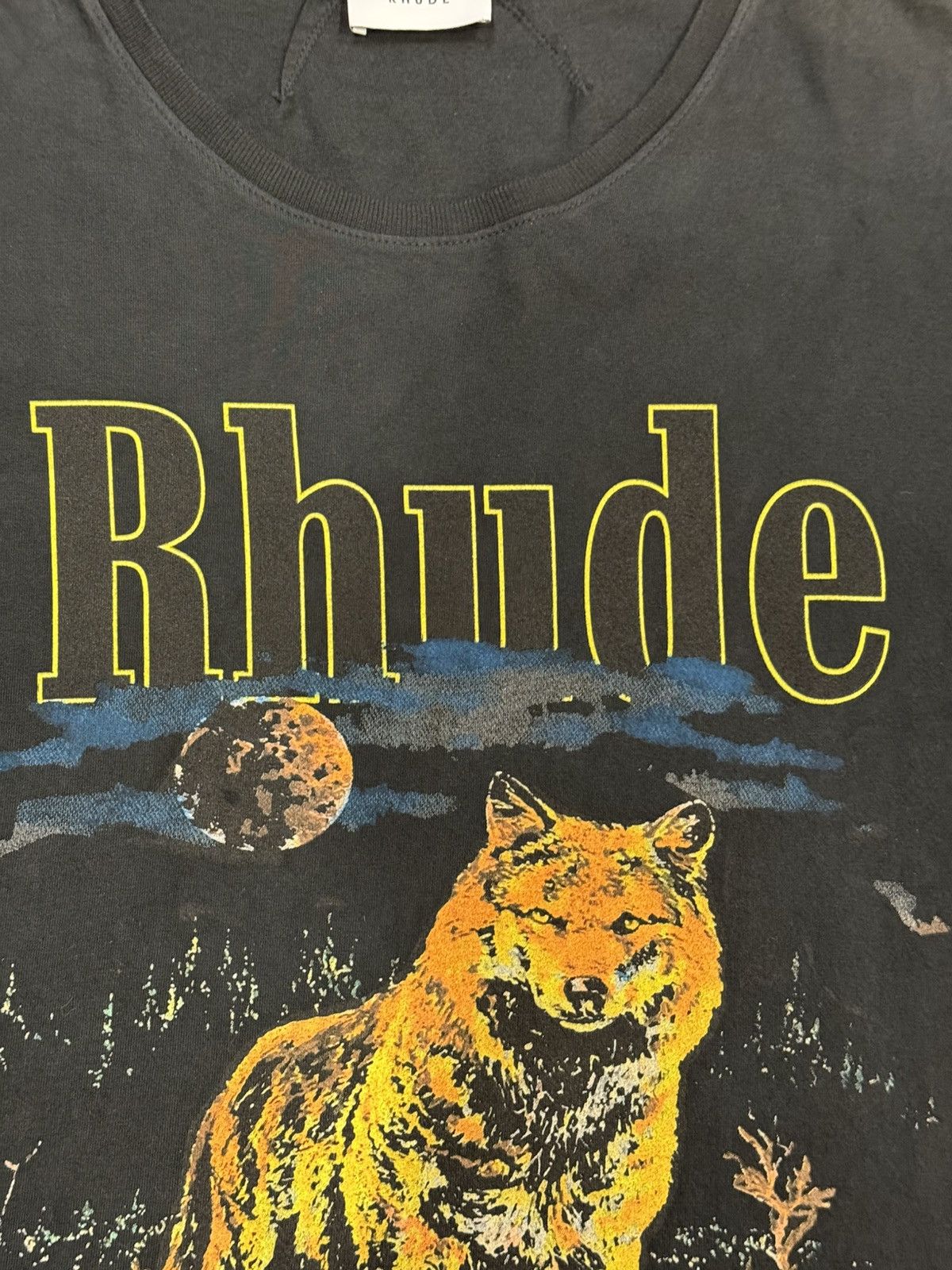 Rhude RARE Rhude Wolf Tee Star Logo Black Size US S / EU 44-46 / 1 - 7 Thumbnail