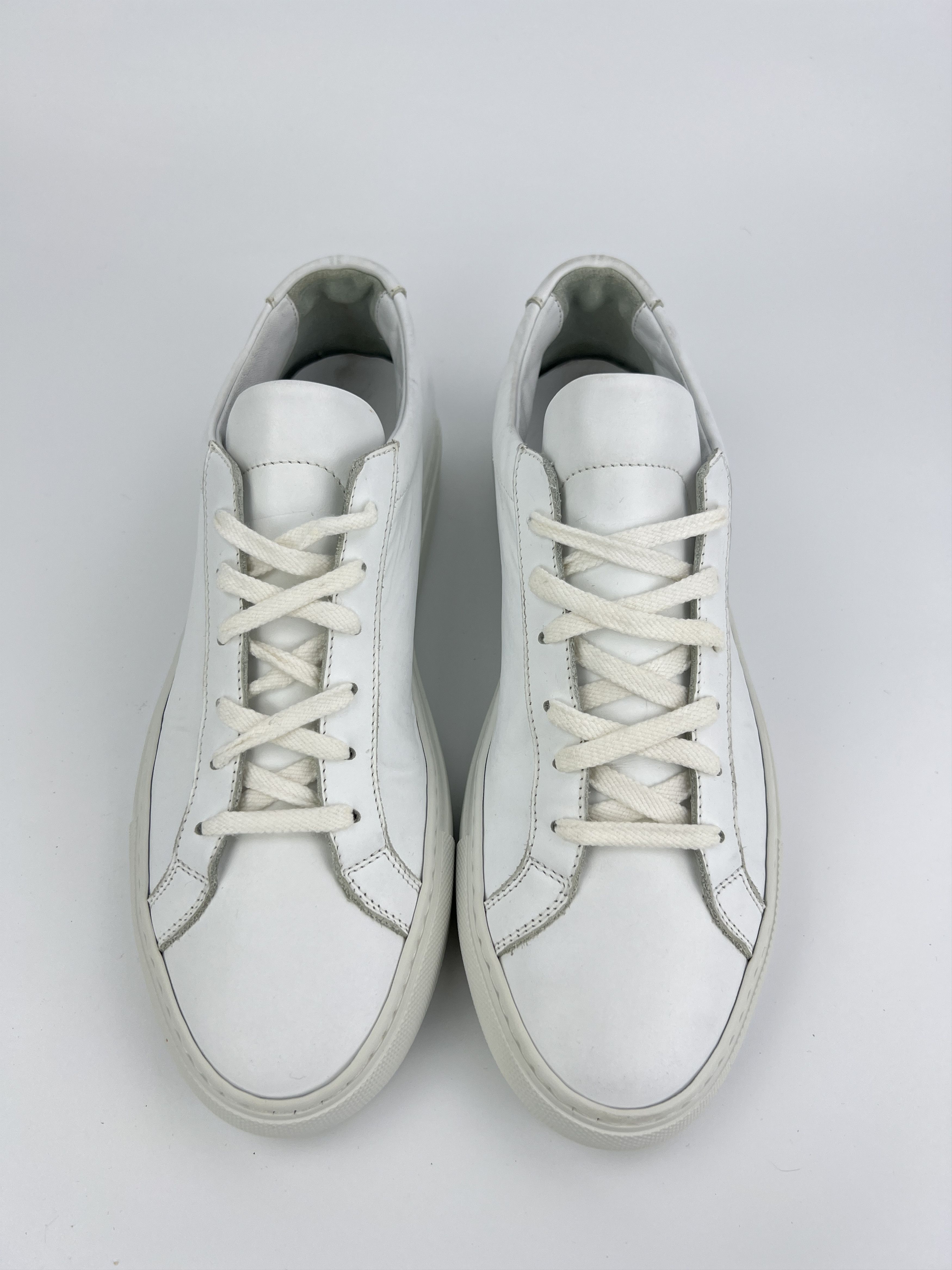 Common Projects Woman By Common Projects Achilles Low White Leather Shoes Size US 8 / IT 38 - 3 Thumbnail