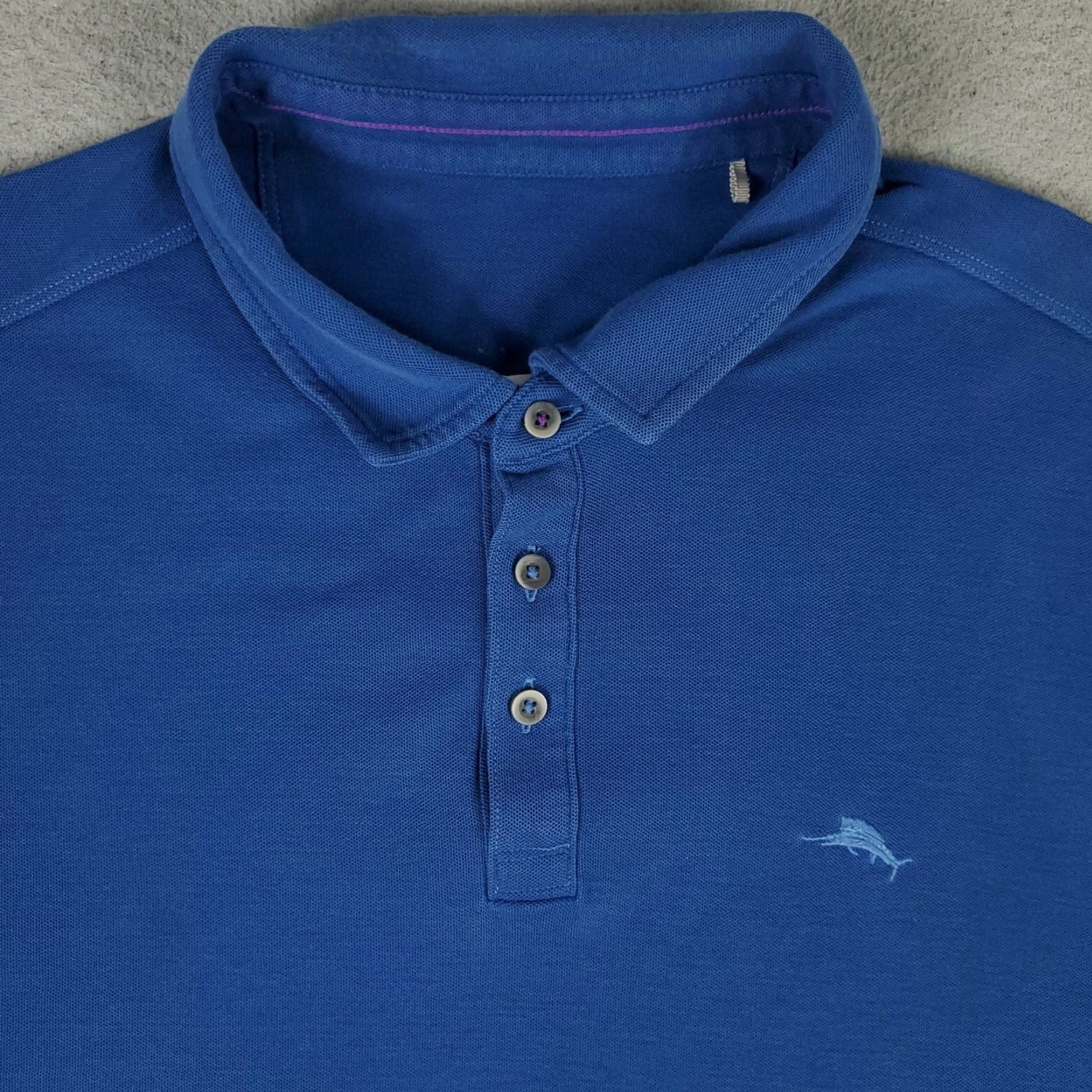 Tommy Bahama VINTAGE Tommy Bahama Polo Shirt Men 2XL Short Sleeve Blue Cotton Casual Classic Size US XXL / EU 58 / 5 - 2 Thumbnail
