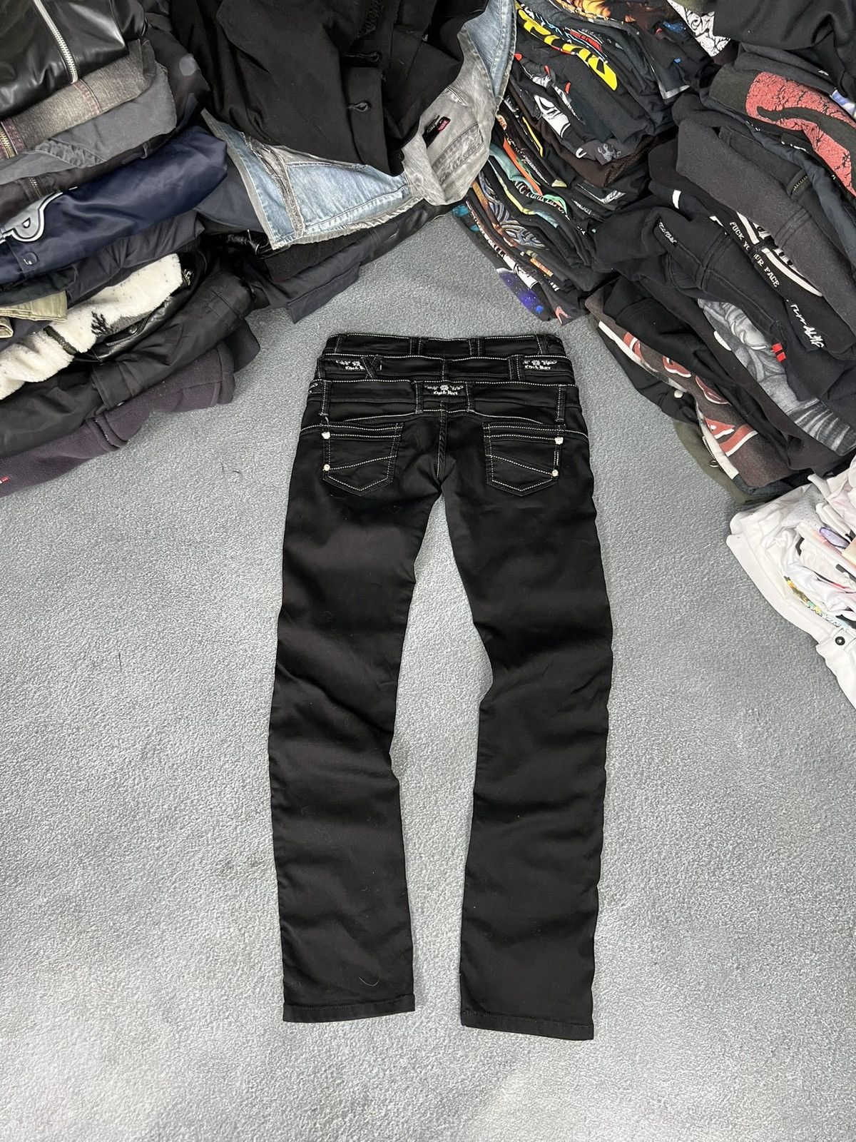 Vintage Chipo & Baxx Y2K Triple Waisted Skinny Pants Avant Garde Y2k Size 30" / US 8 / IT 44 - 8 Thumbnail