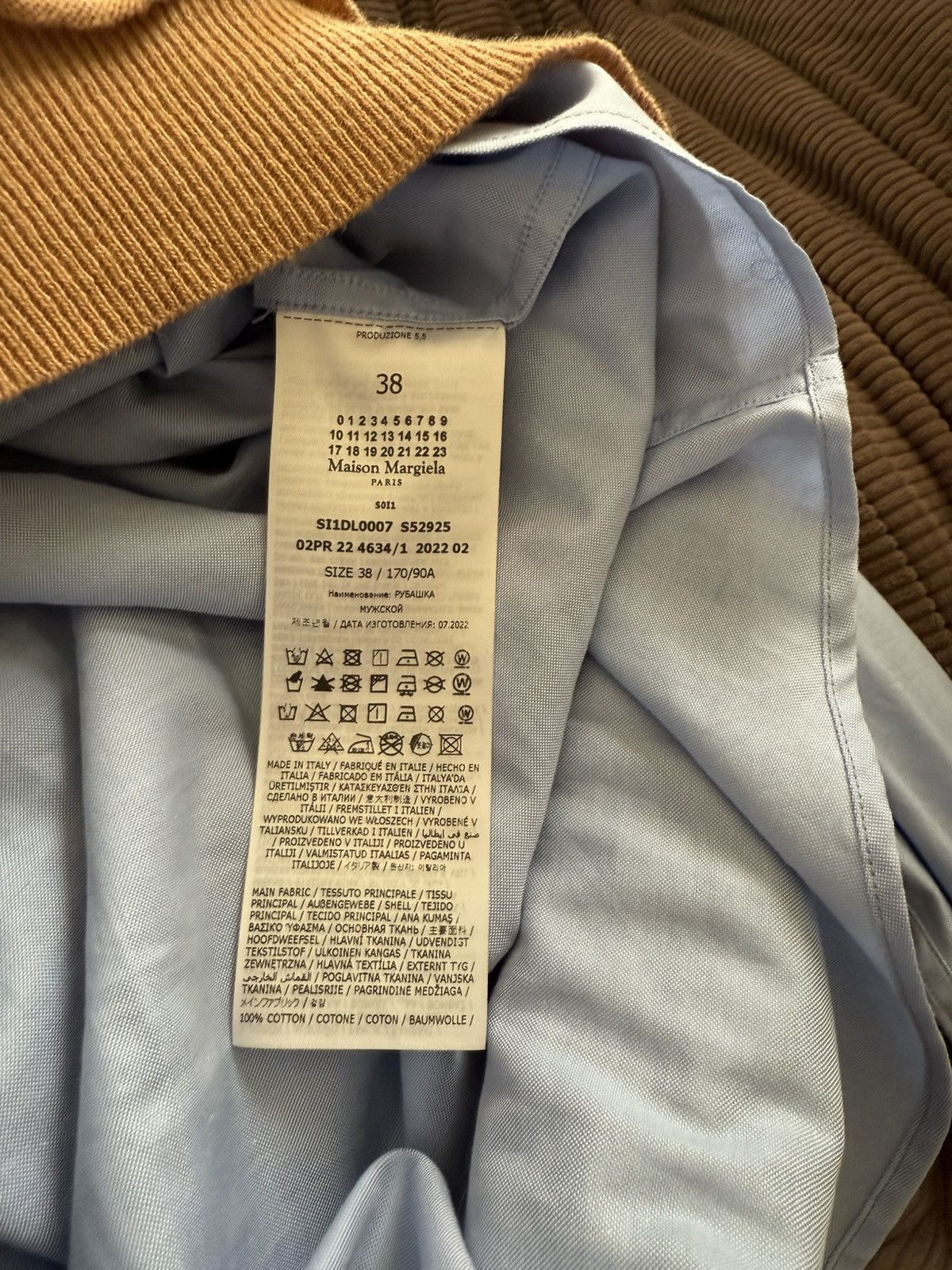 Maison Margiela Maison Margiela Spliced Oxford Shirt Size US XS / EU 42 / 0 - 6 Thumbnail